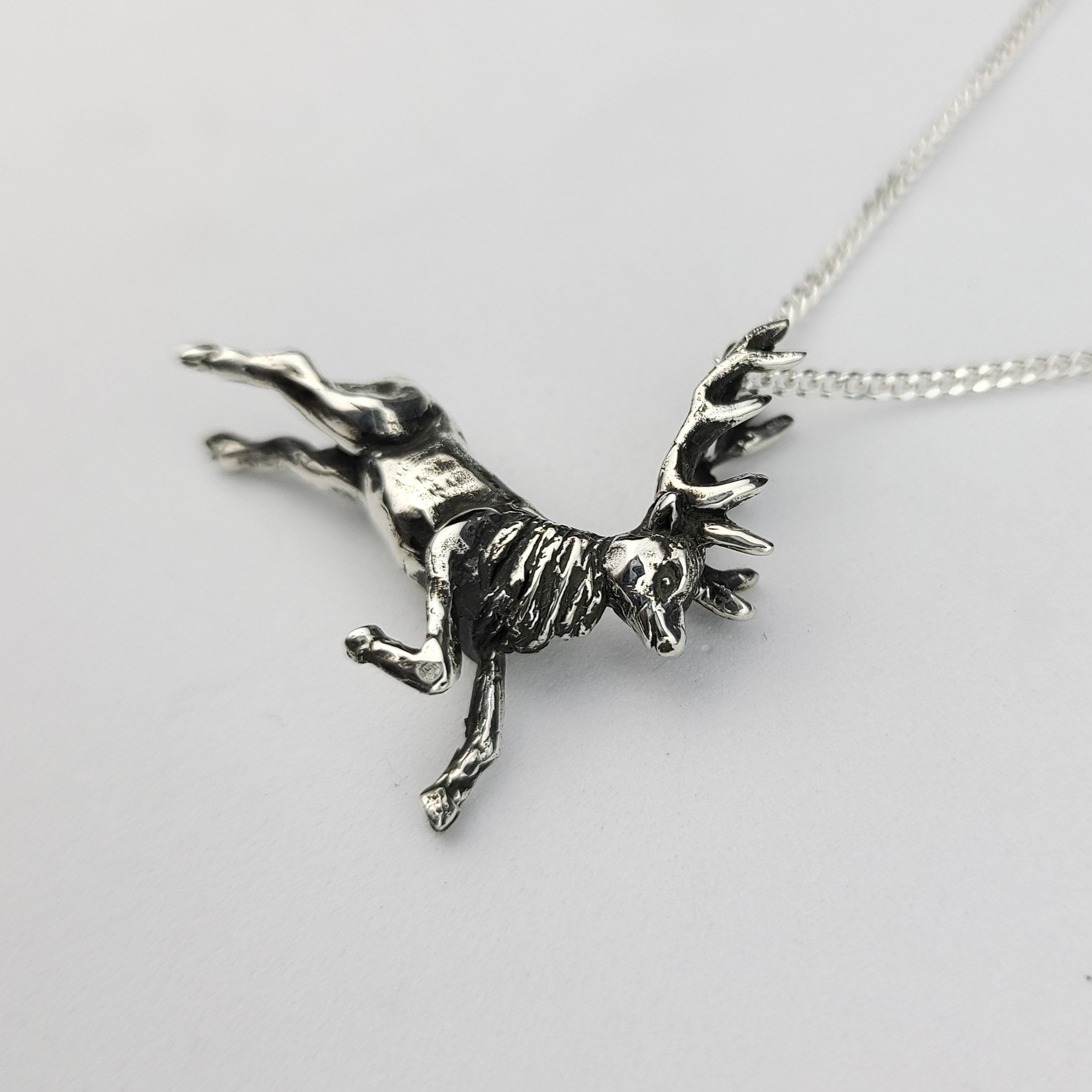 Silver Deer Pendant - Inchoo Bijoux