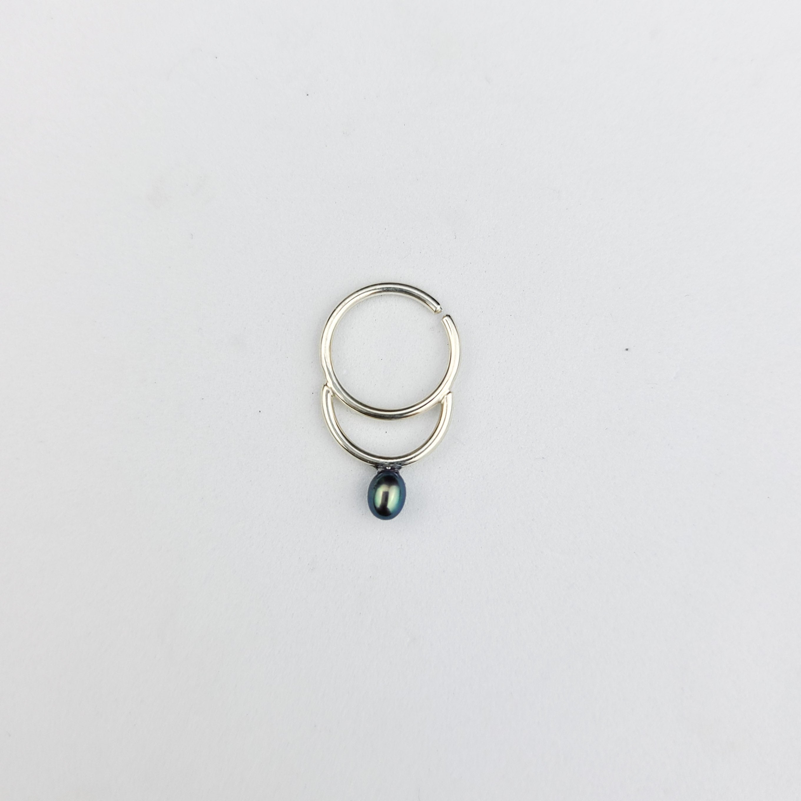 Dark Pearl Septum Nose Ring - Inchoo Bijoux