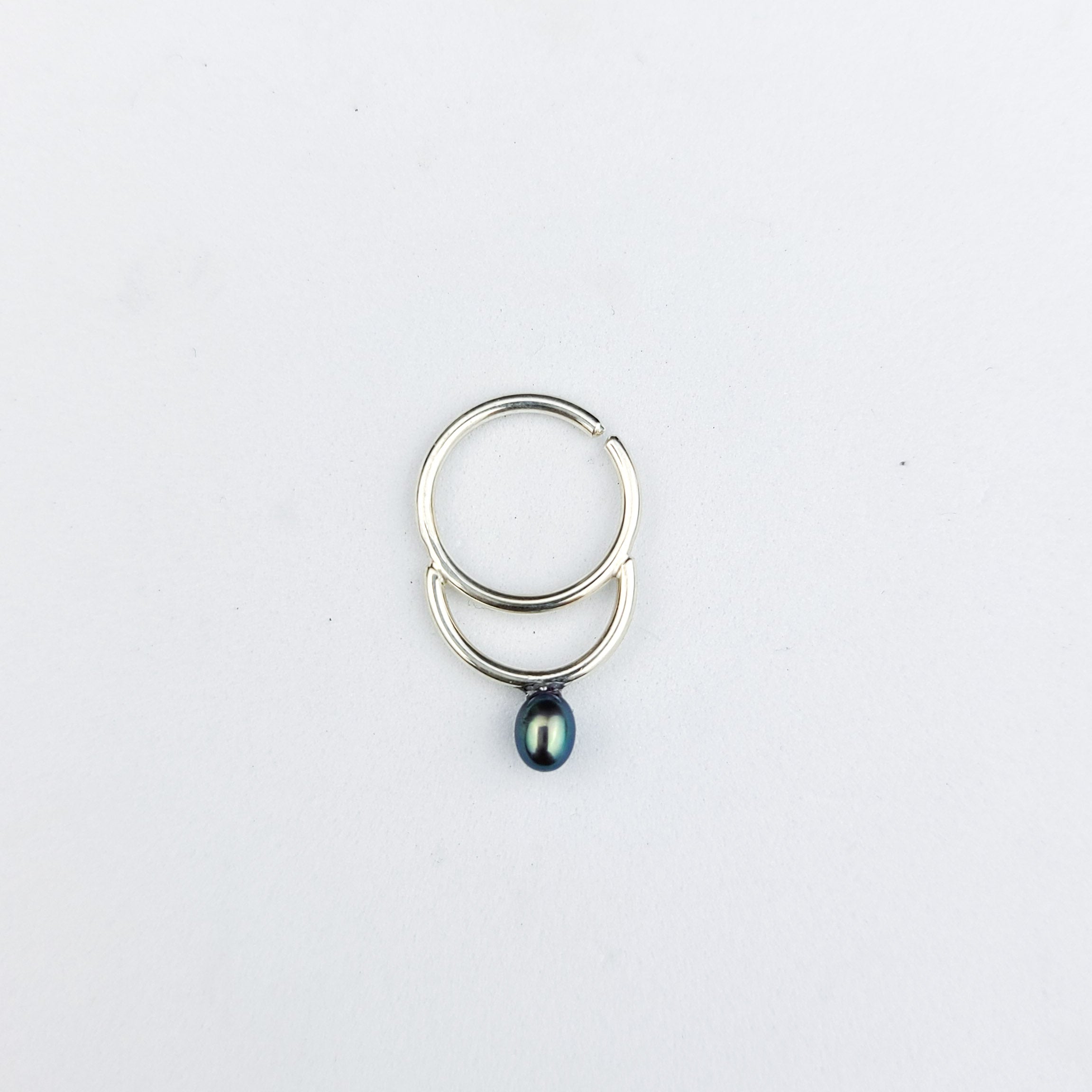 Dark Pearl Septum Nose Ring - Inchoo Bijoux