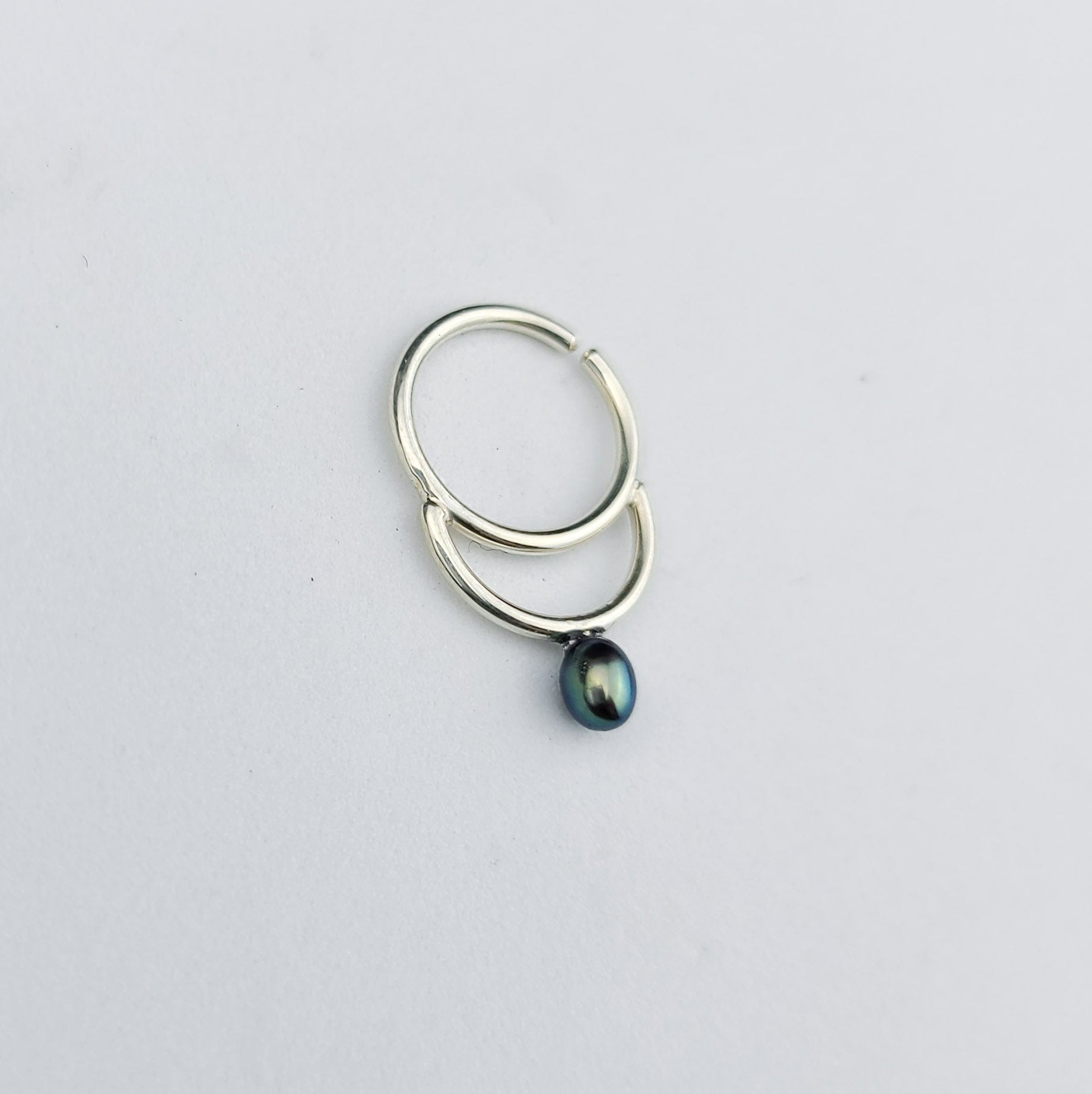 Dark Pearl Septum Nose Ring - Inchoo Bijoux