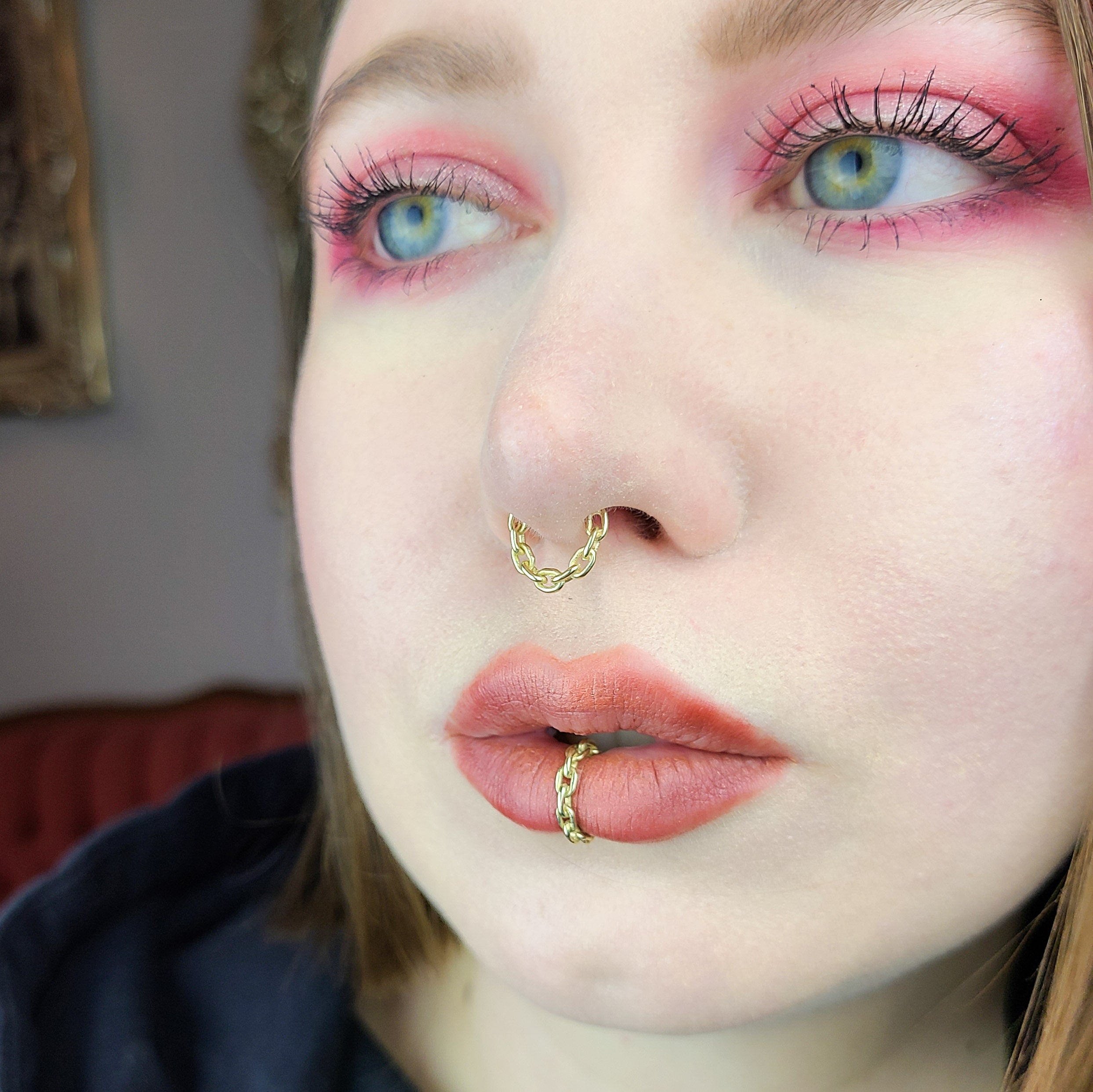 Chain Lip Cuff - Gold Options