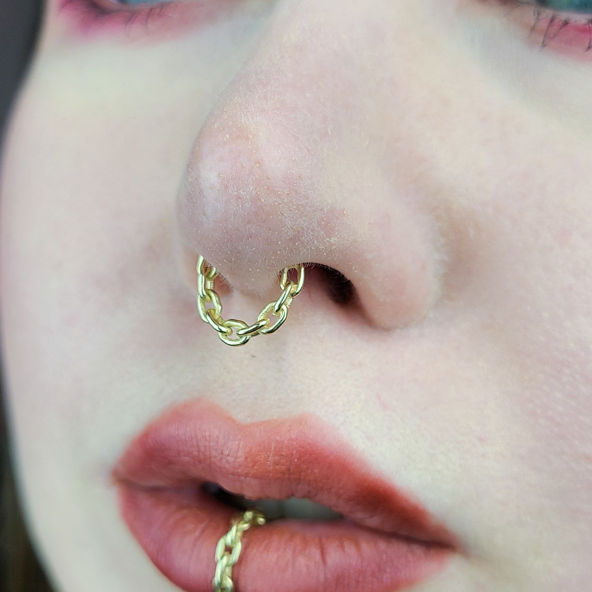 Gold Chain Septum Ring - Gold Options