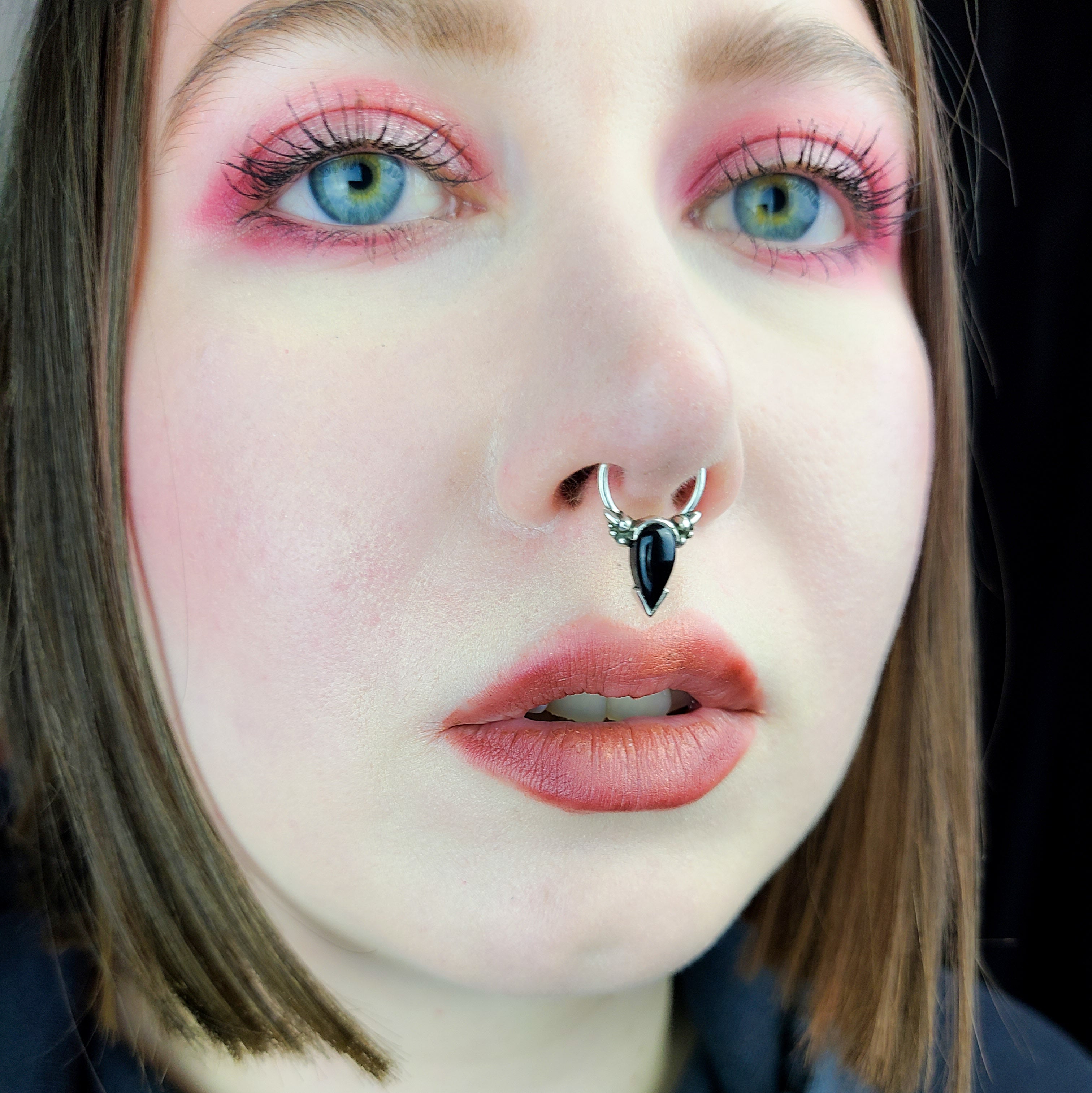 Black Onyx Tear Drop Magical Girl Septum