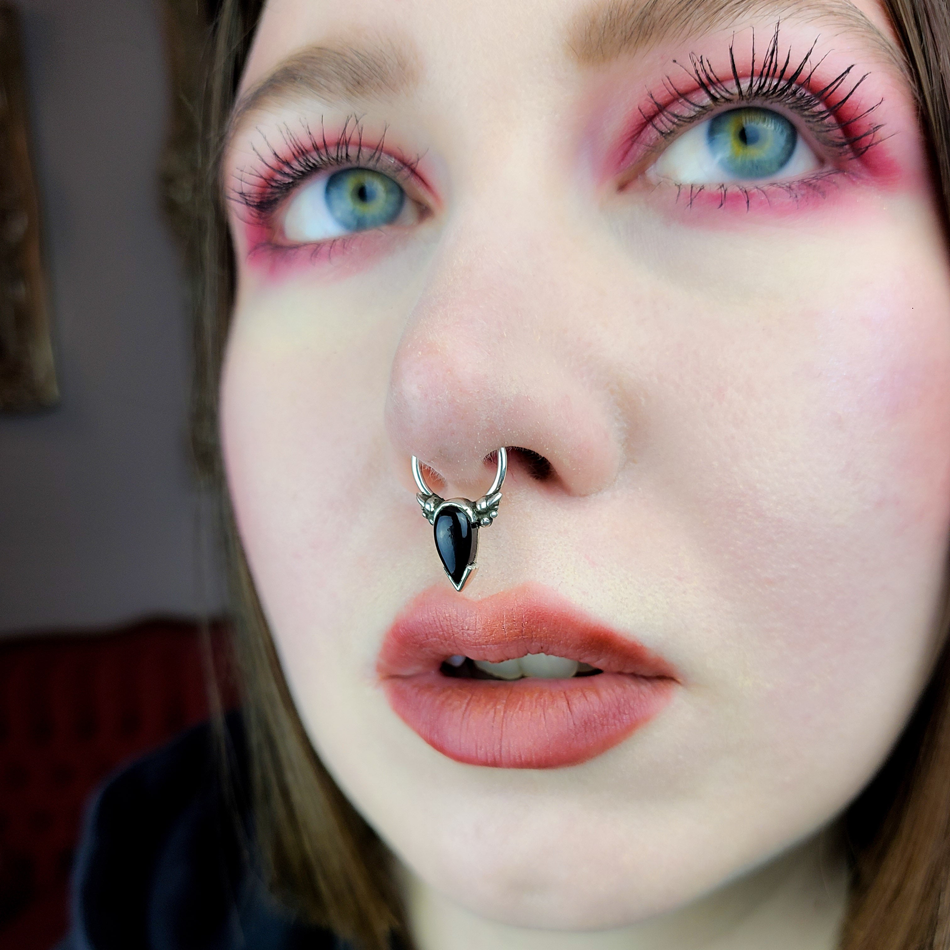 Black Onyx Tear Drop Magical Girl Septum