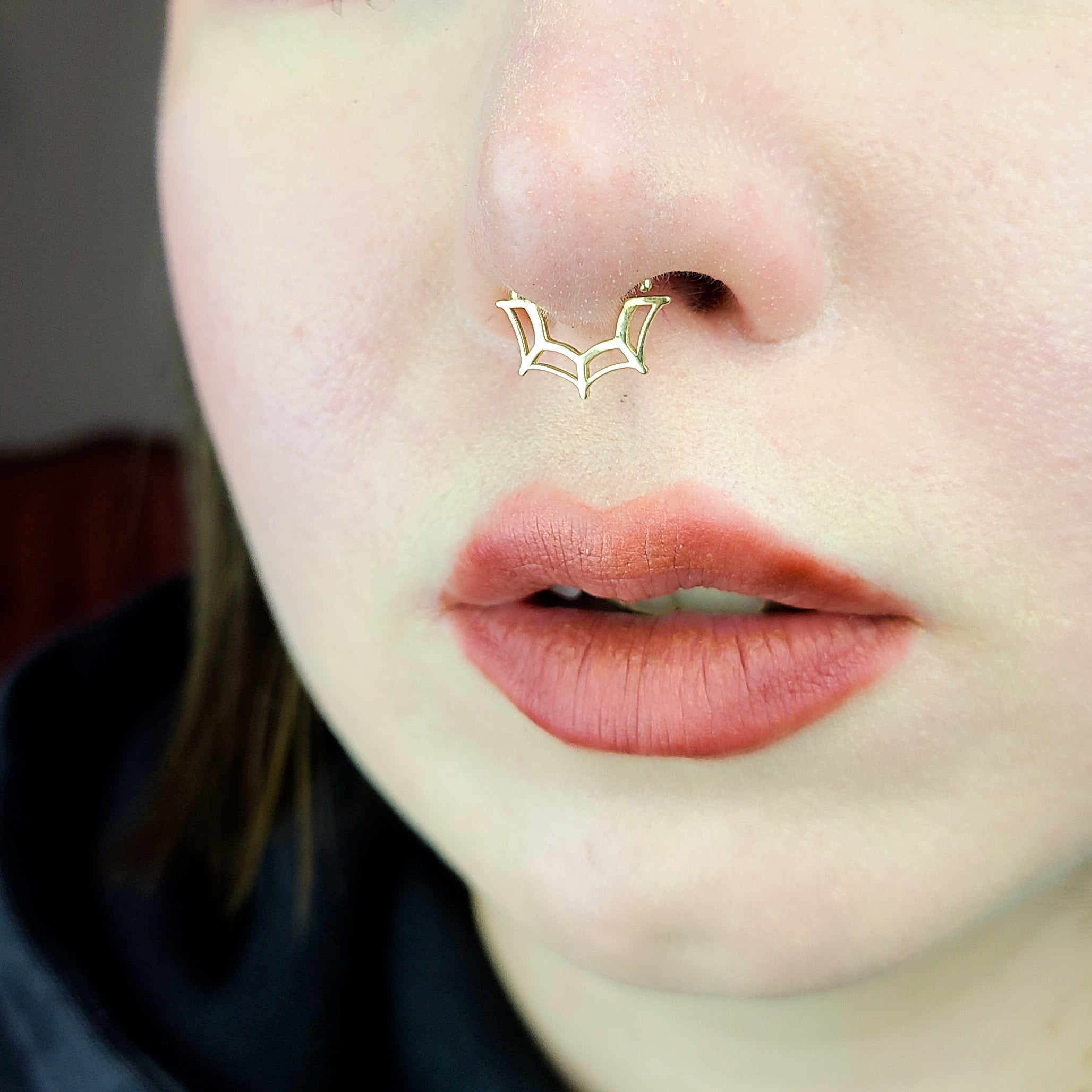 Gold Spider Web Septum - Gold Options