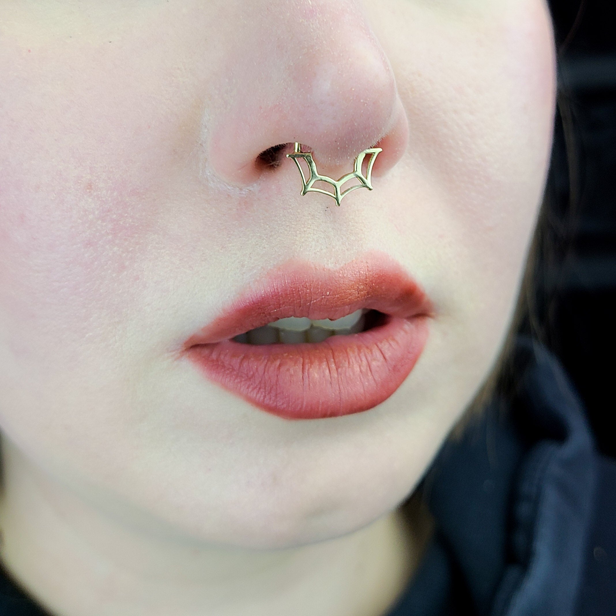 Gold Spider Web Septum - Gold Options