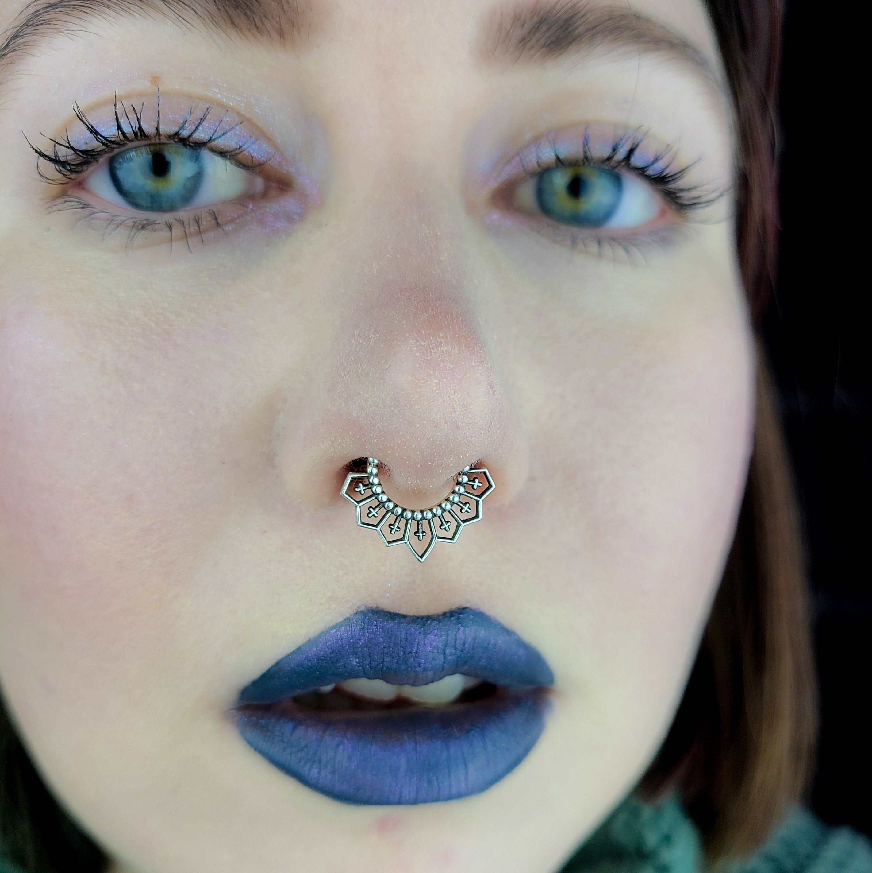 Gothic Cross Lace Septum - Inchoo Bijoux