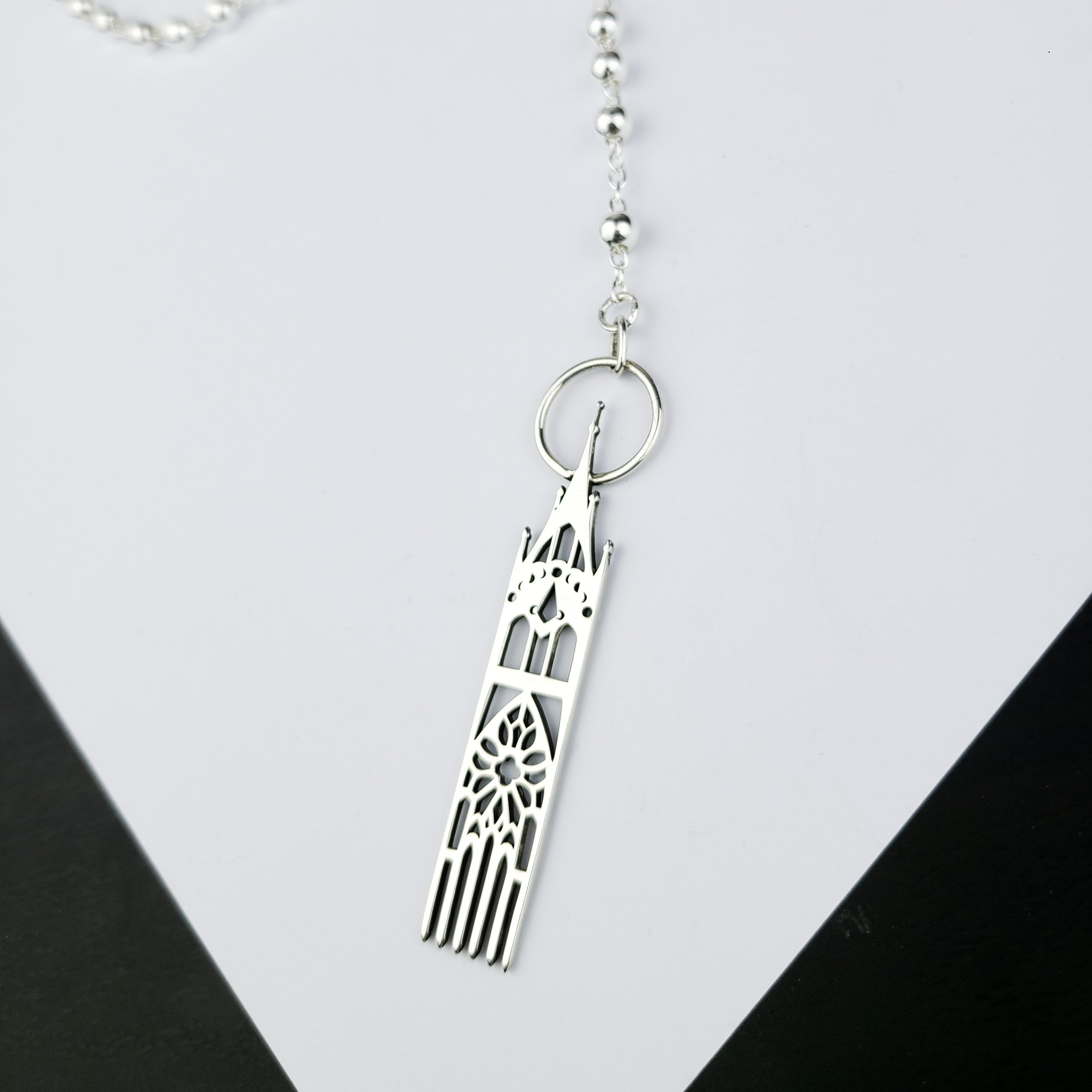 5mm Rosary Beads Necklace