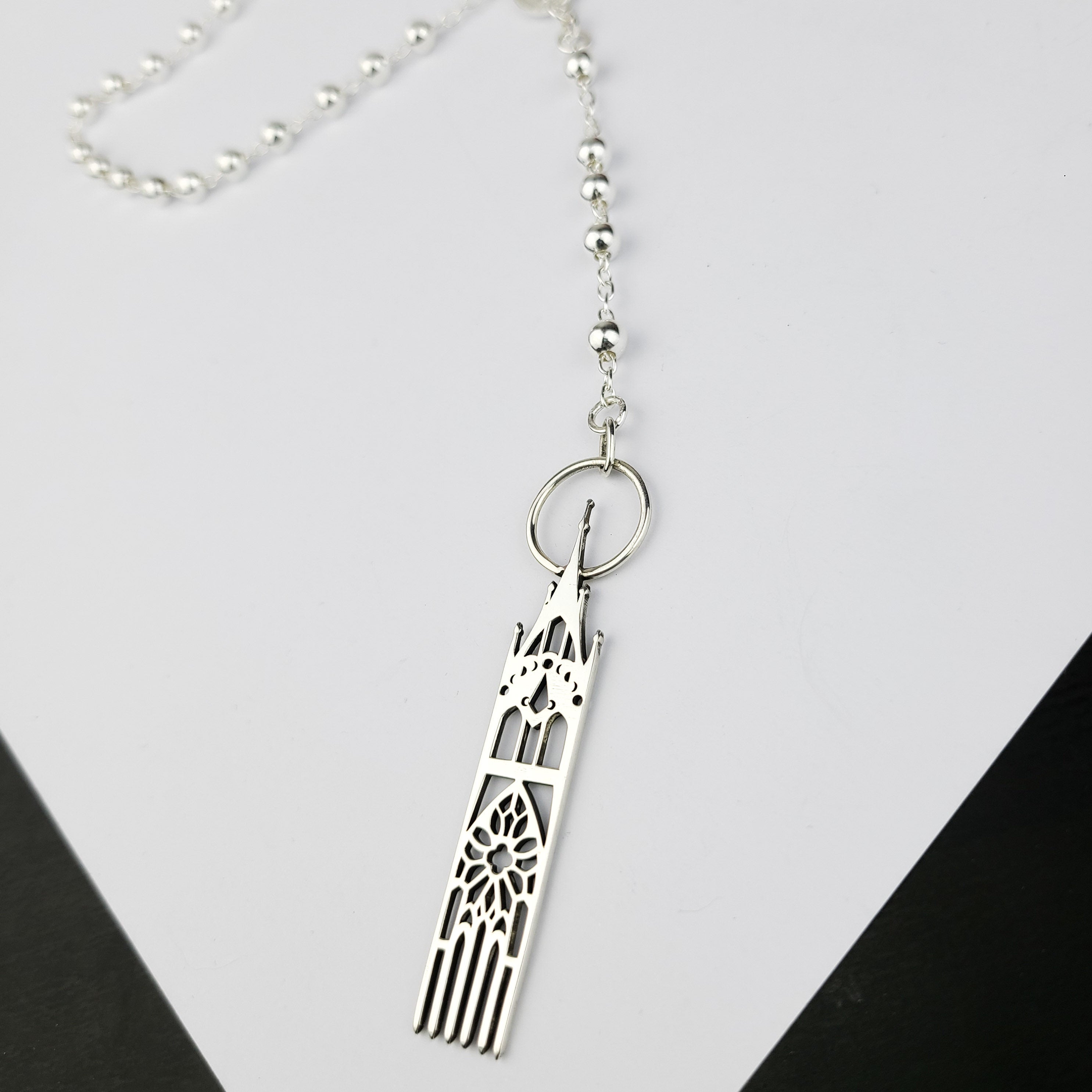 5mm Rosary Beads Necklace