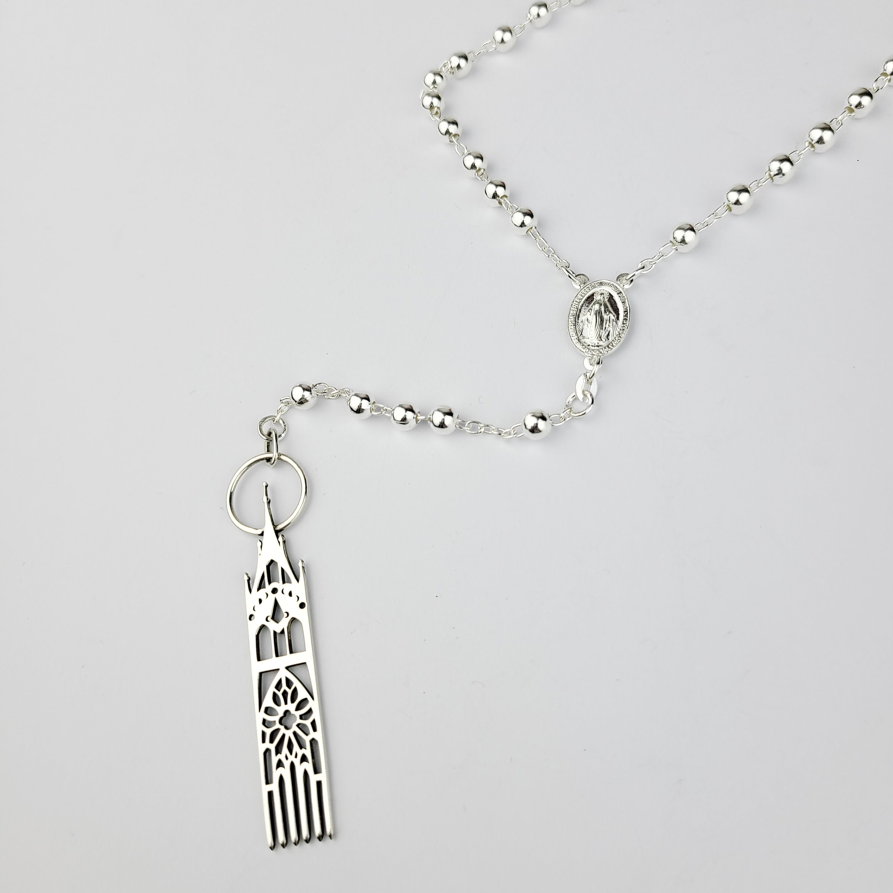 5mm Rosary Beads Necklace