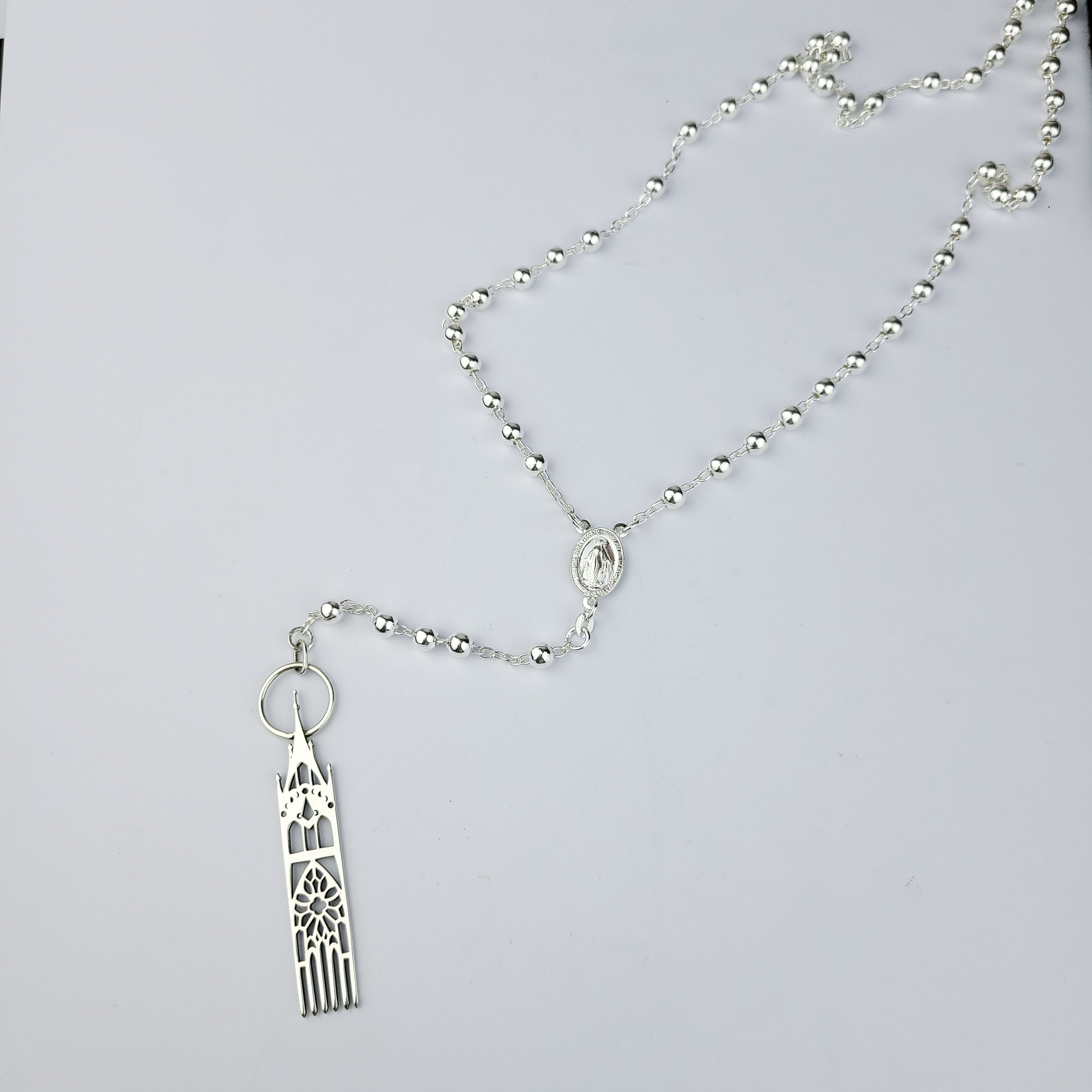 5mm Rosary Beads Necklace