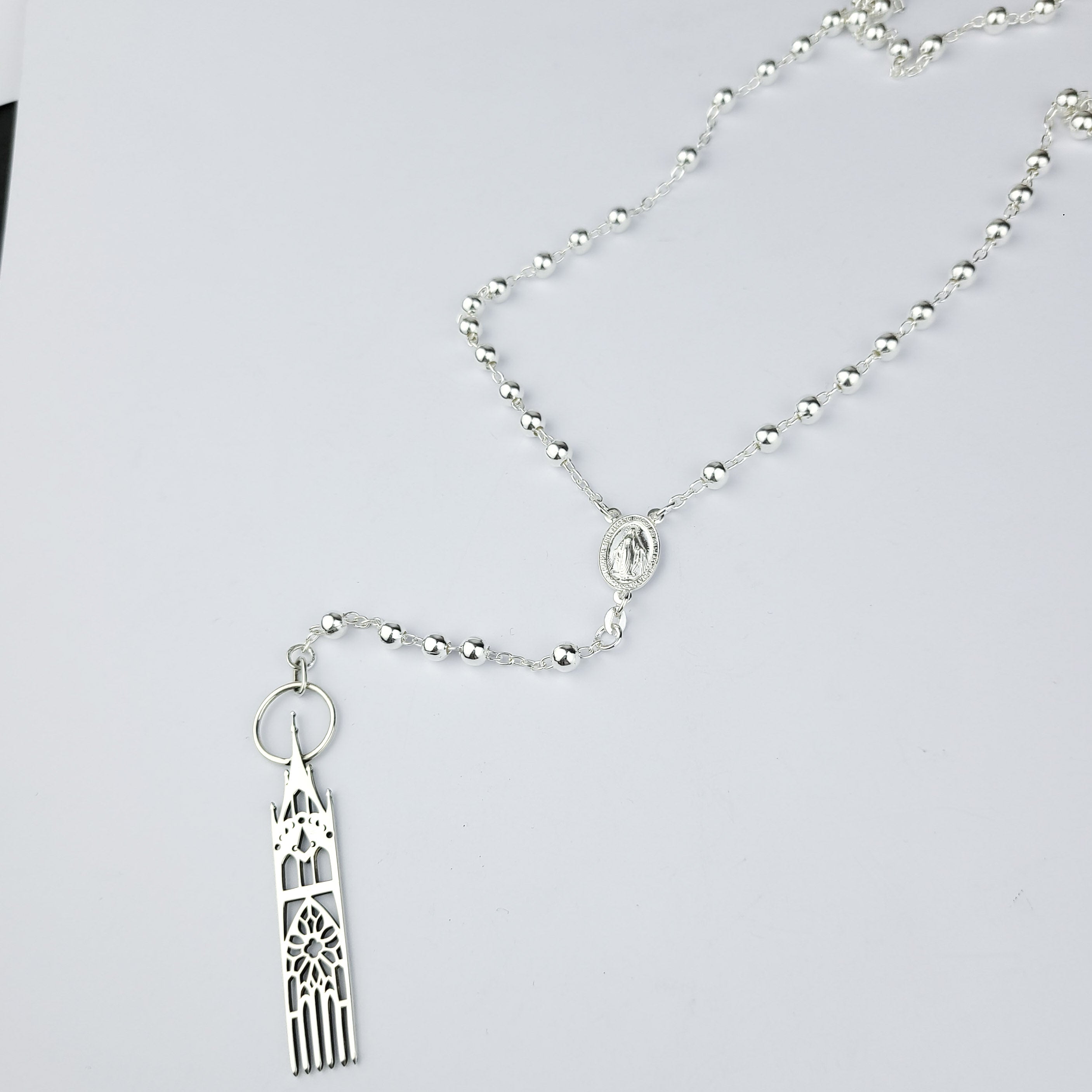 5mm Rosary Beads Necklace