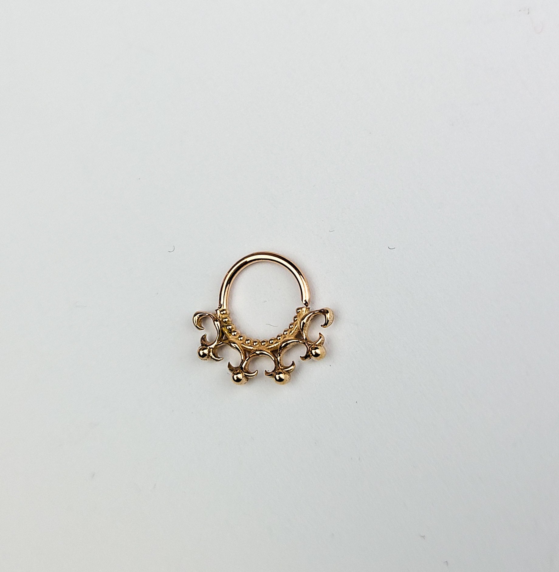 Gothic Lace Septum Nose Ring - Gold Options