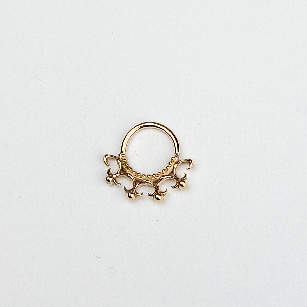 Gothic Lace Septum Nose Ring - Gold Options