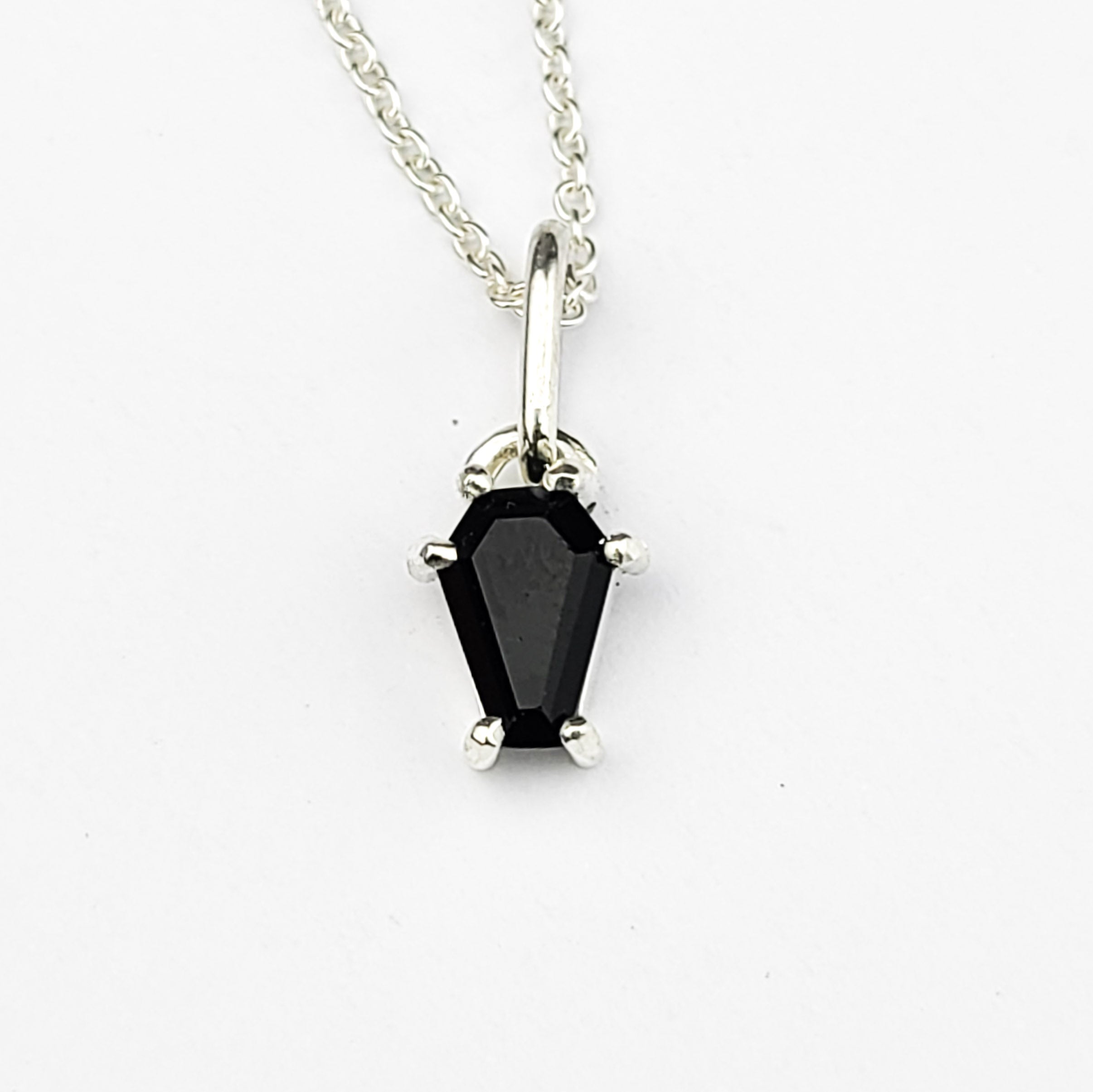 Tiny Black Coffin Pendant - Inchoo Bijoux