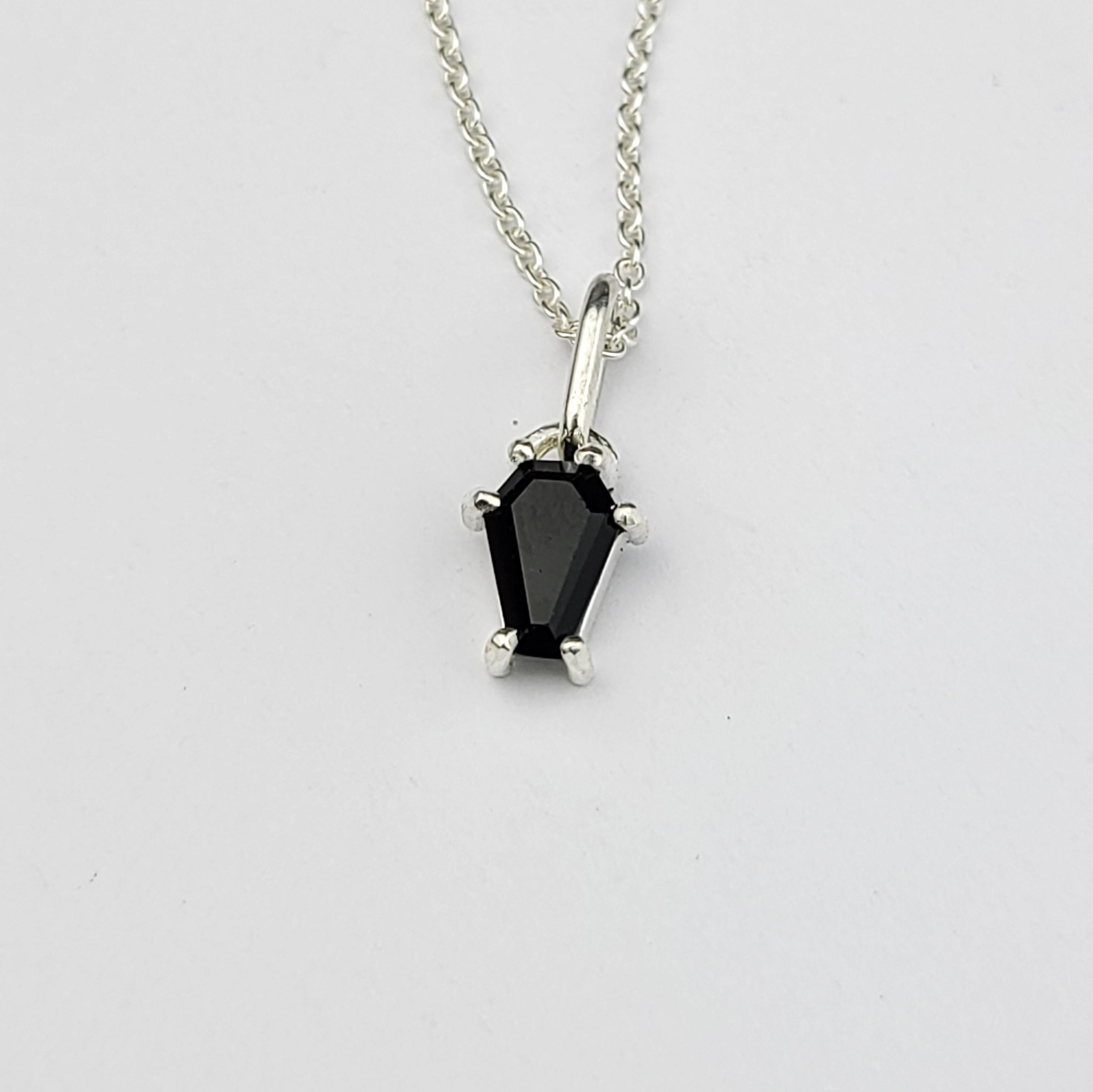 Tiny Black Coffin Pendant - Inchoo Bijoux