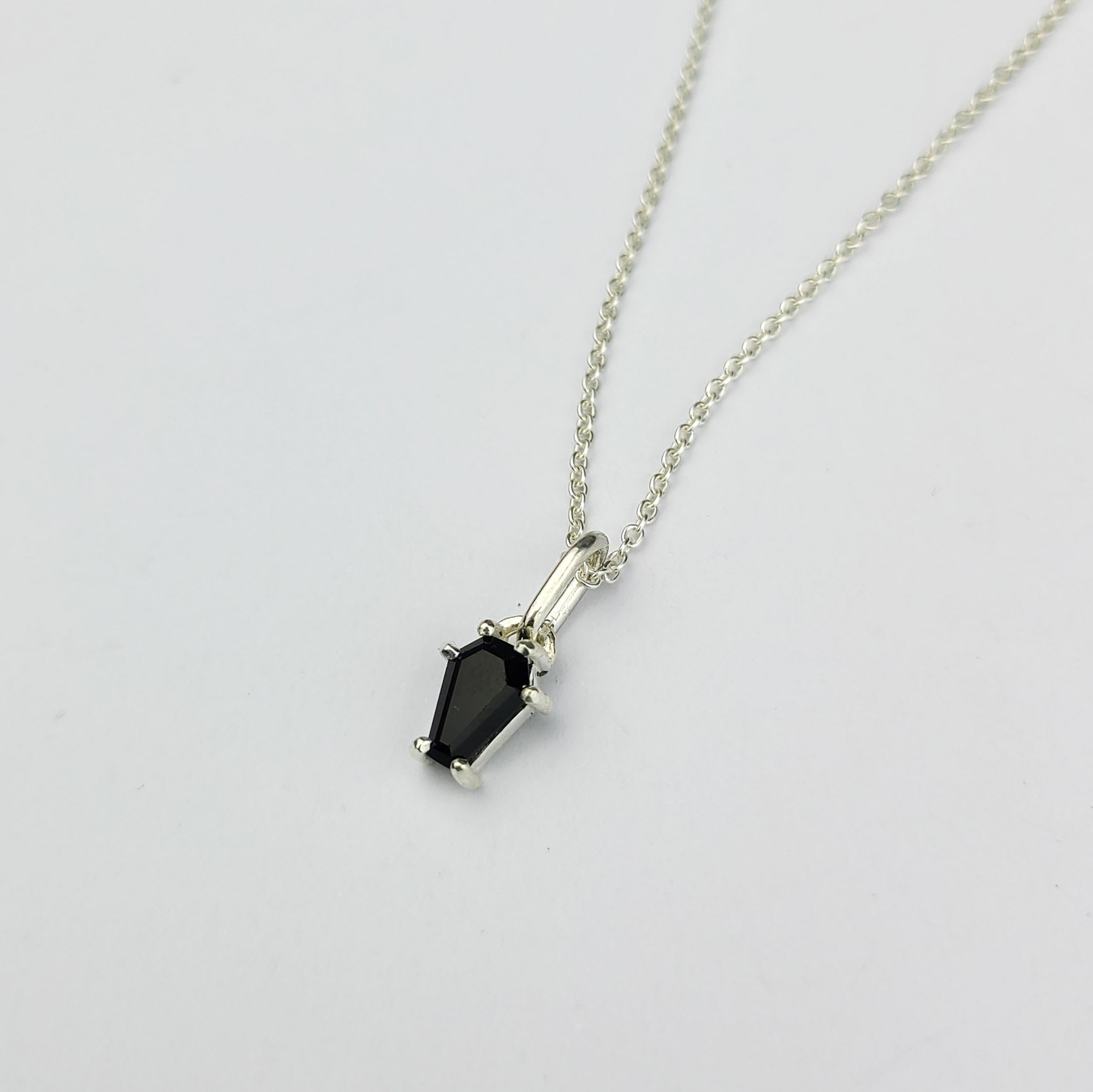 Tiny Black Coffin Pendant - Inchoo Bijoux