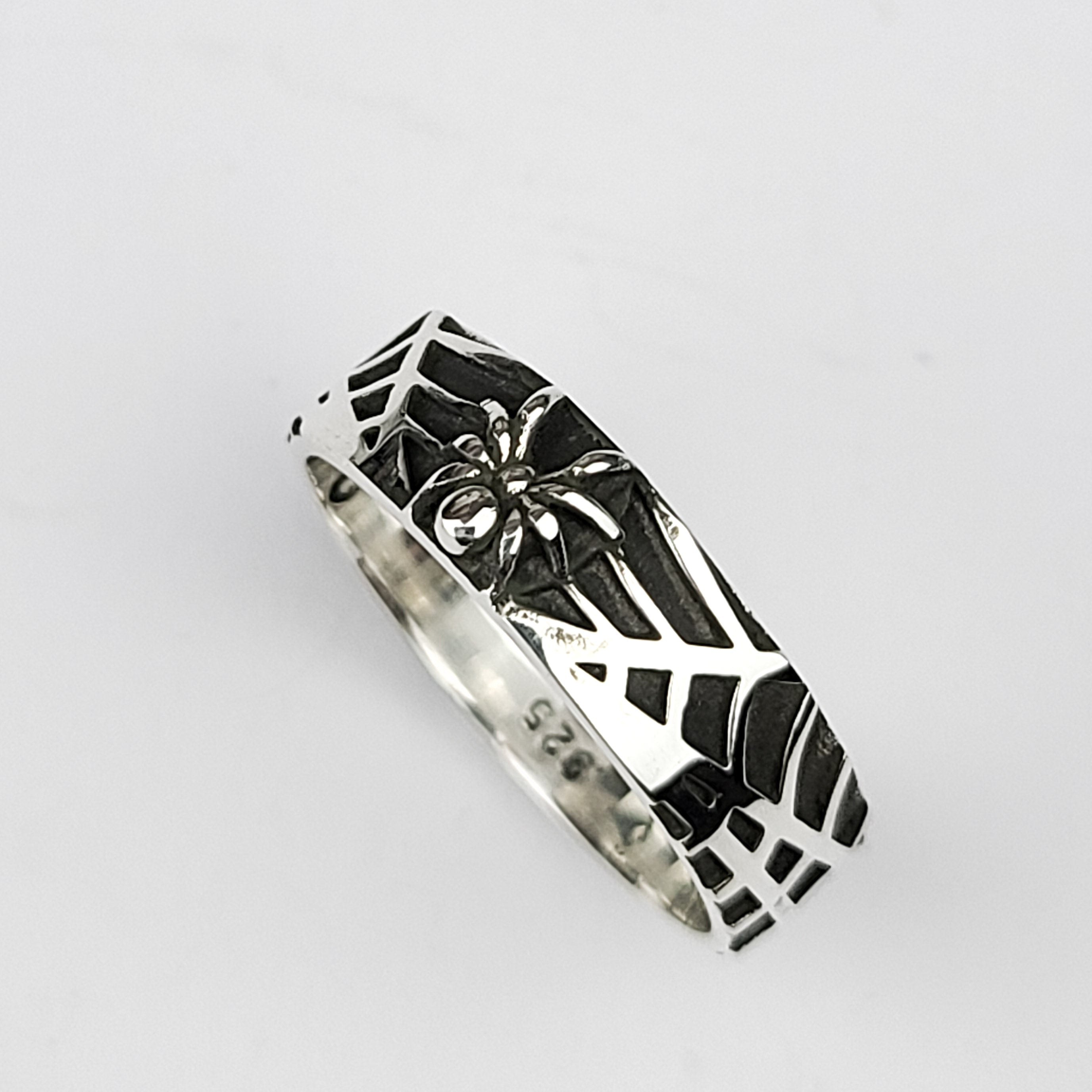 Spider and Spider Web Ring Band