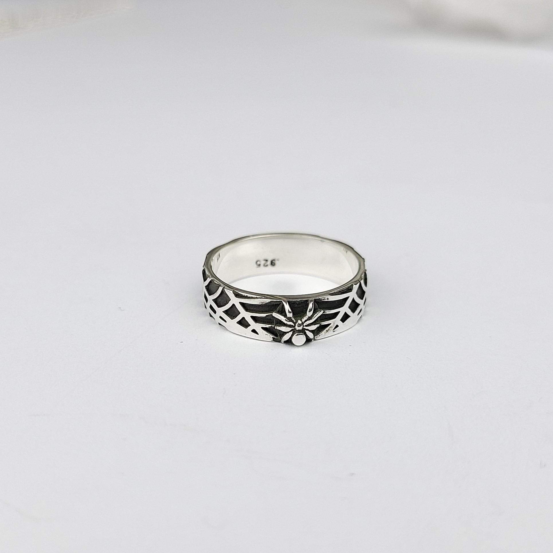 Spider and Spider Web Ring Band