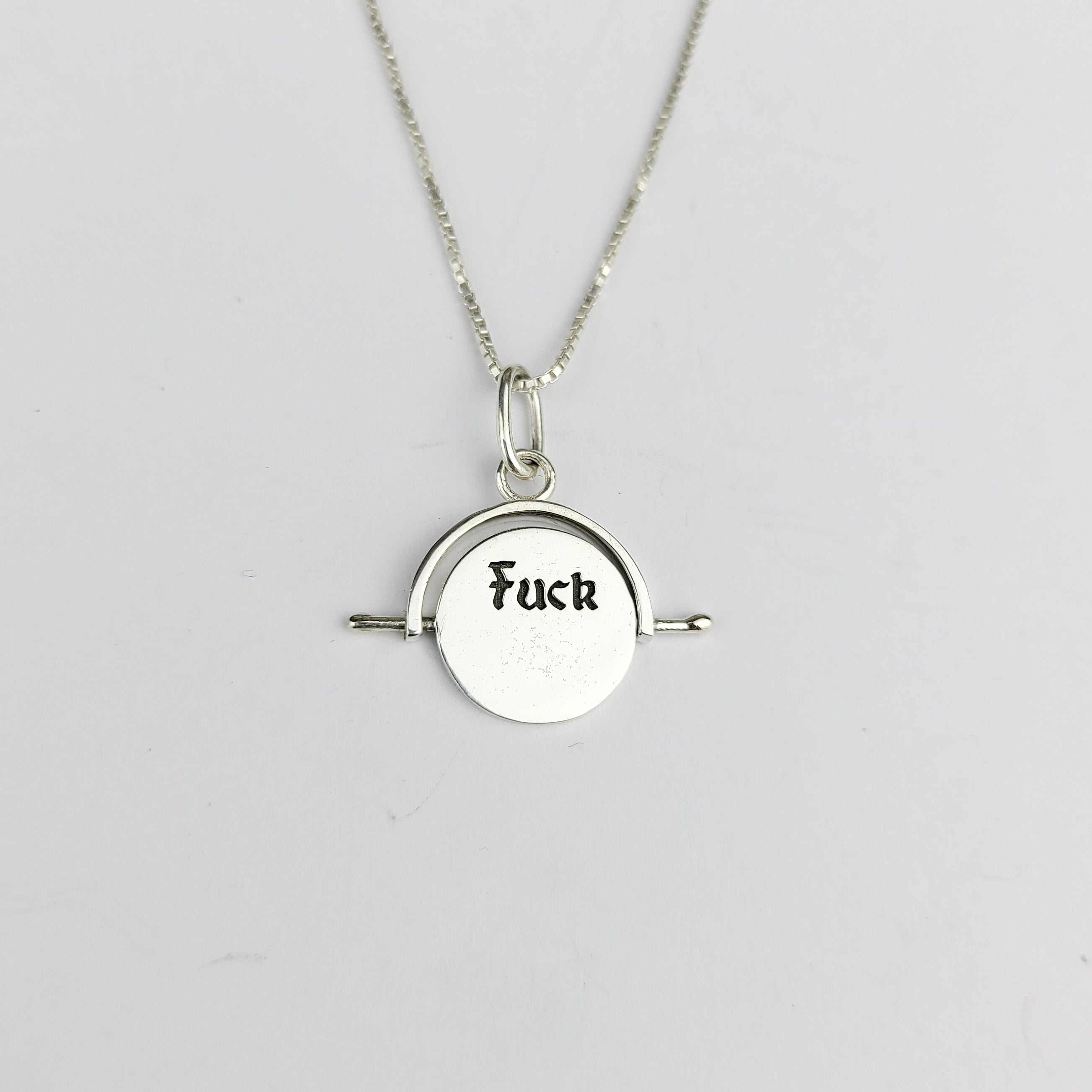 Fuck Off Spinning Pendant - Inchoo Bijoux