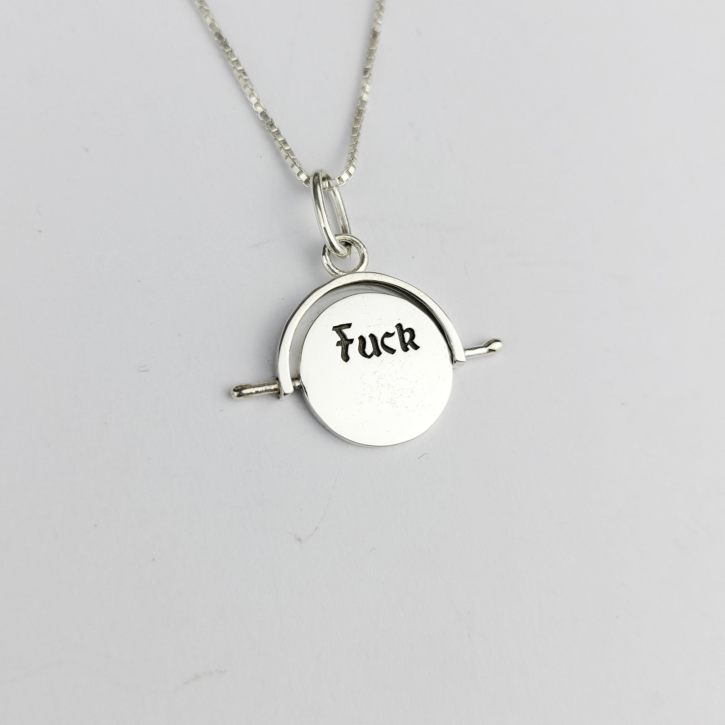 Fuck Off Spinning Pendant - Inchoo Bijoux