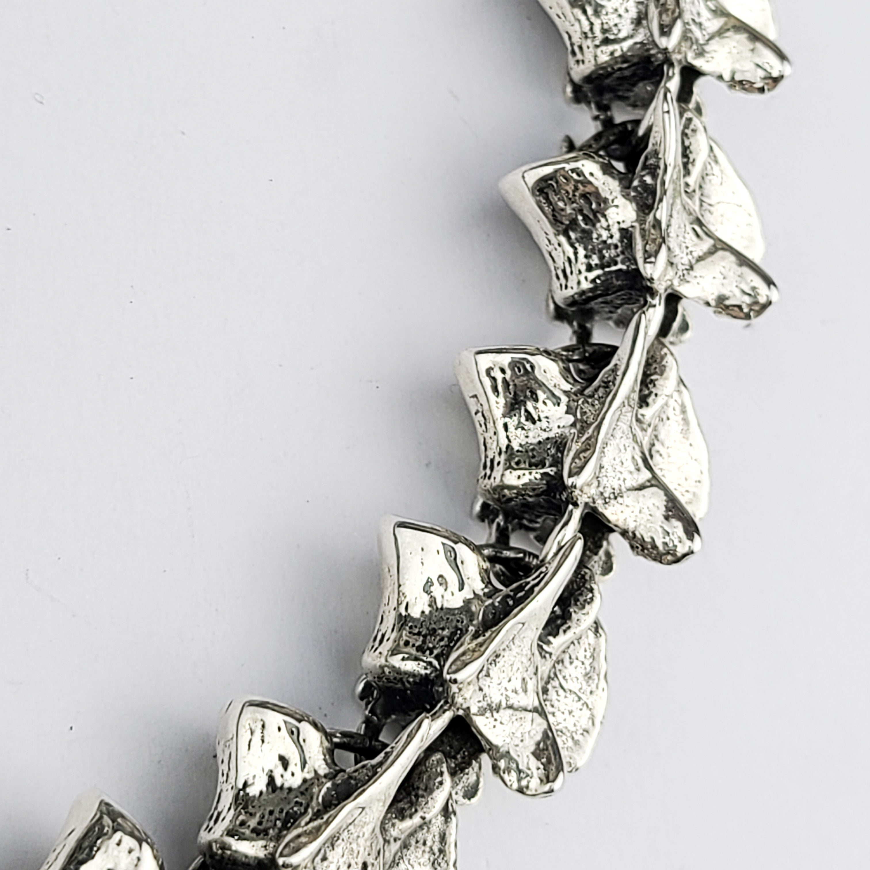 Massive Bone Bracelet, Silver Spine Mens Bracelet Vertebrae