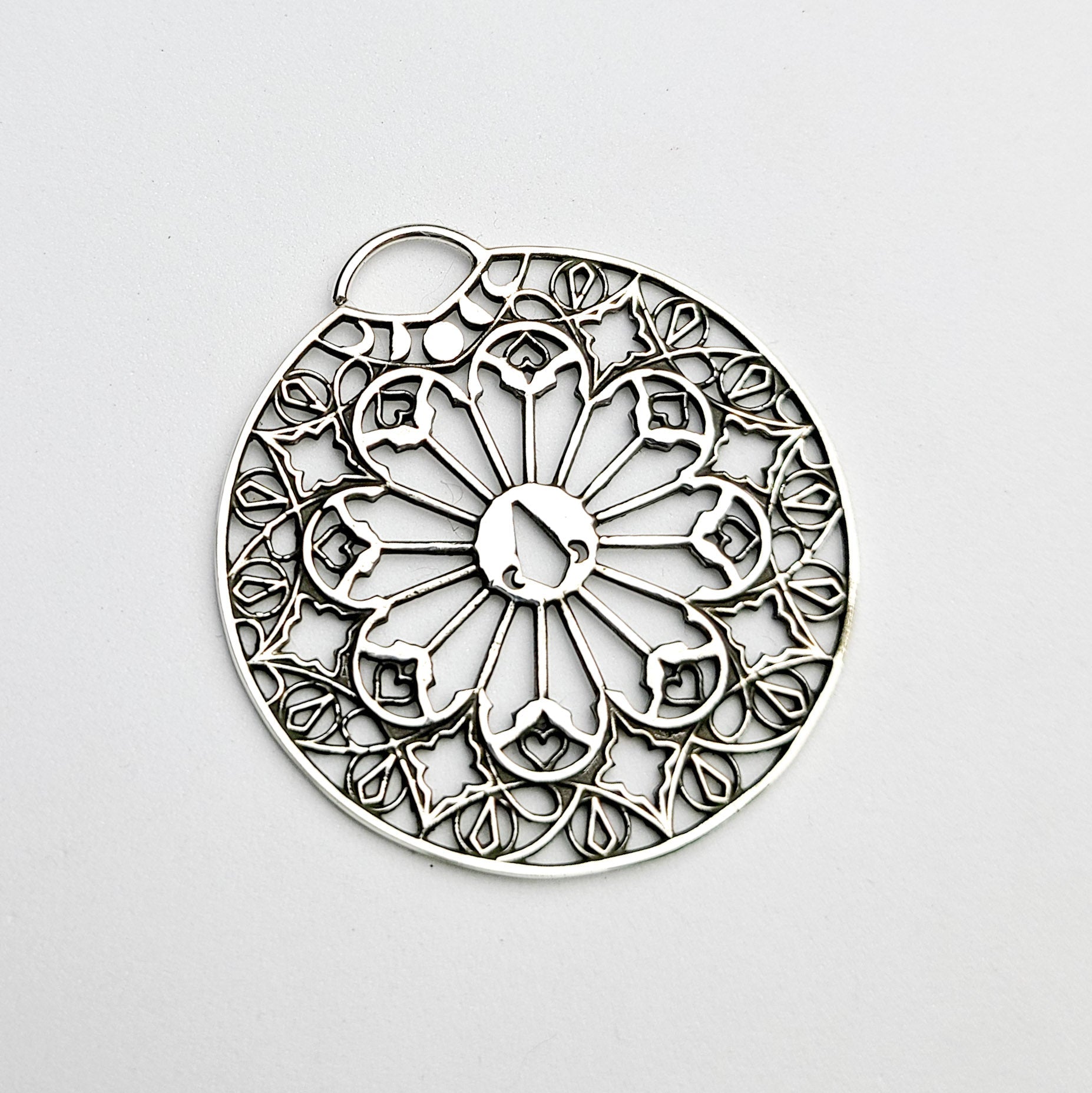 Oversized Moon Phase Cathedral Septum Piercing