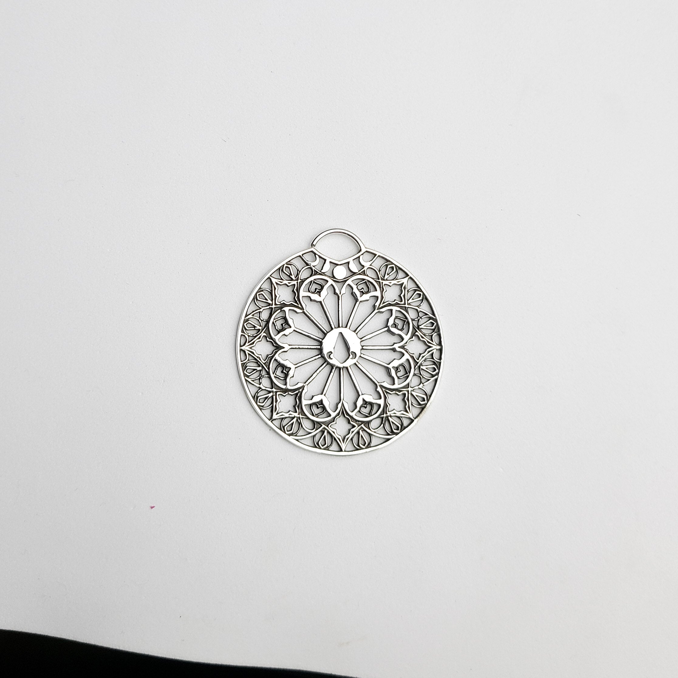 Oversized Moon Phase Cathedral Septum Piercing