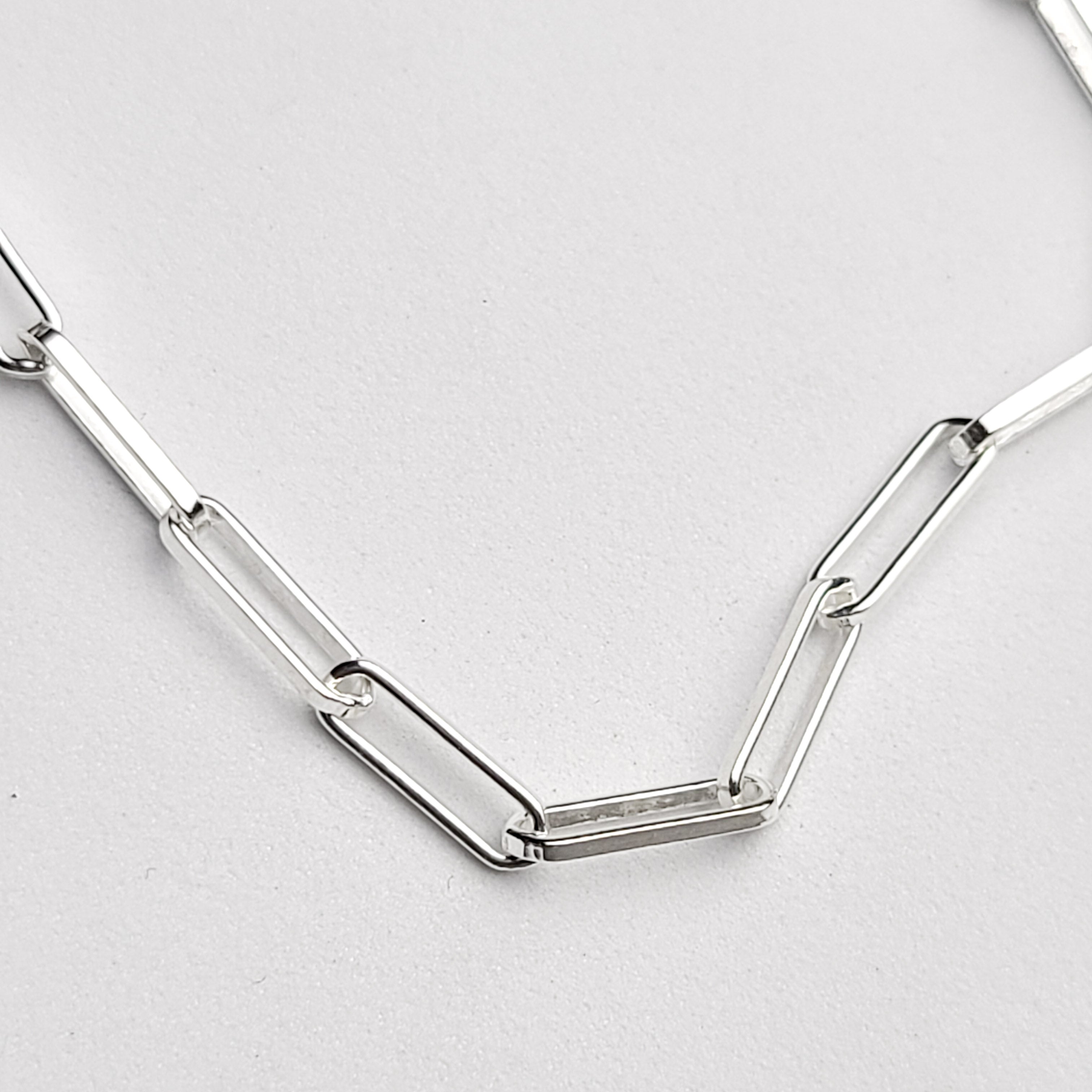 4.5mm Sterling Silver Paperclip Chain