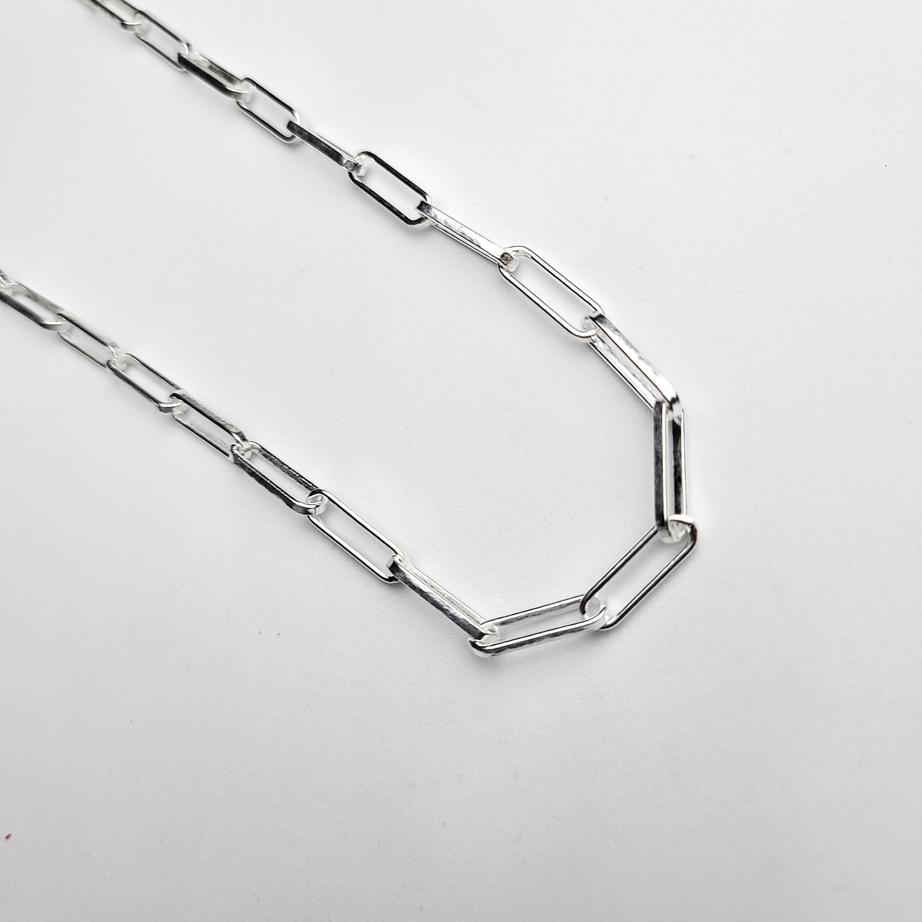 4.5mm Sterling Silver Paperclip Chain