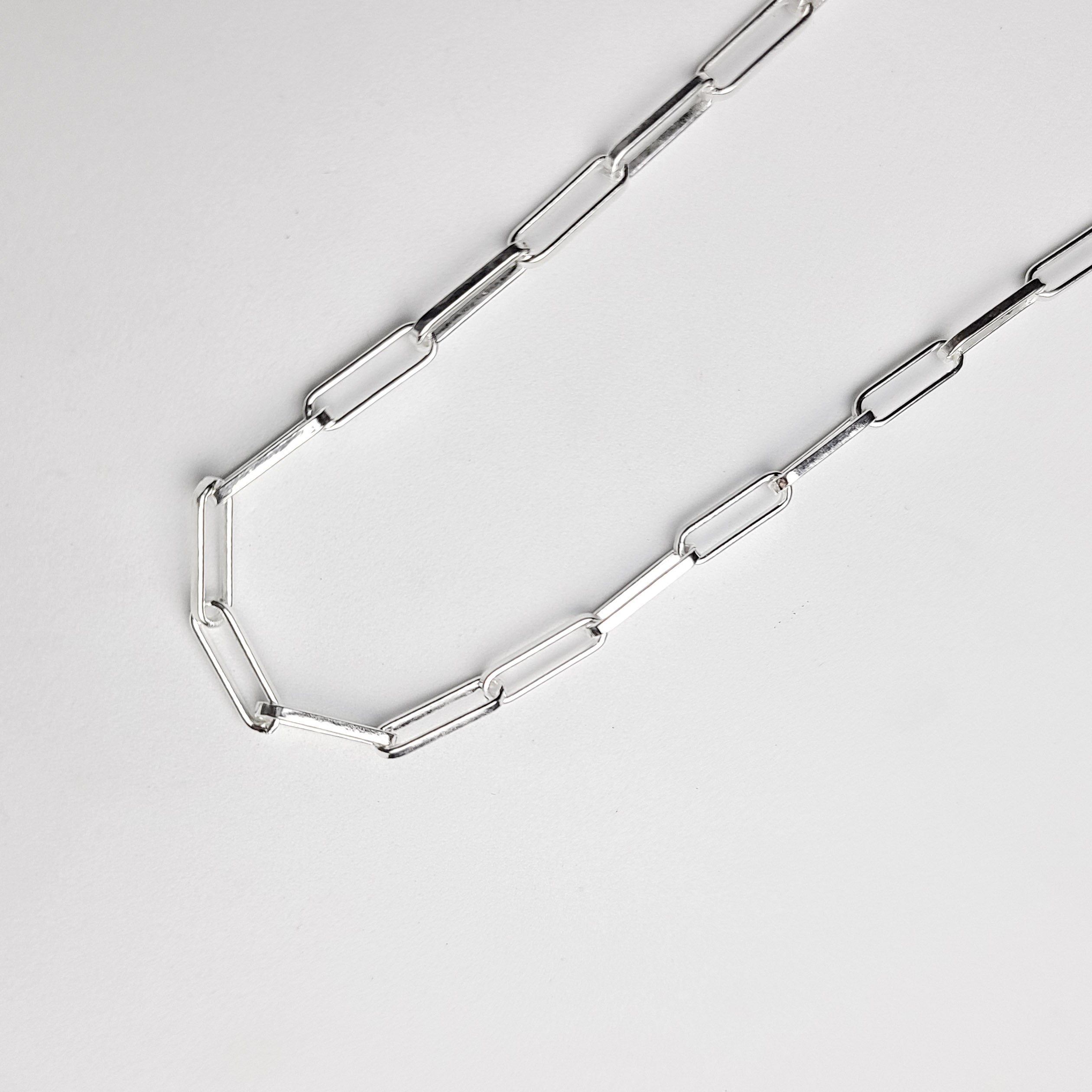 4.5mm Sterling Silver Paperclip Chain