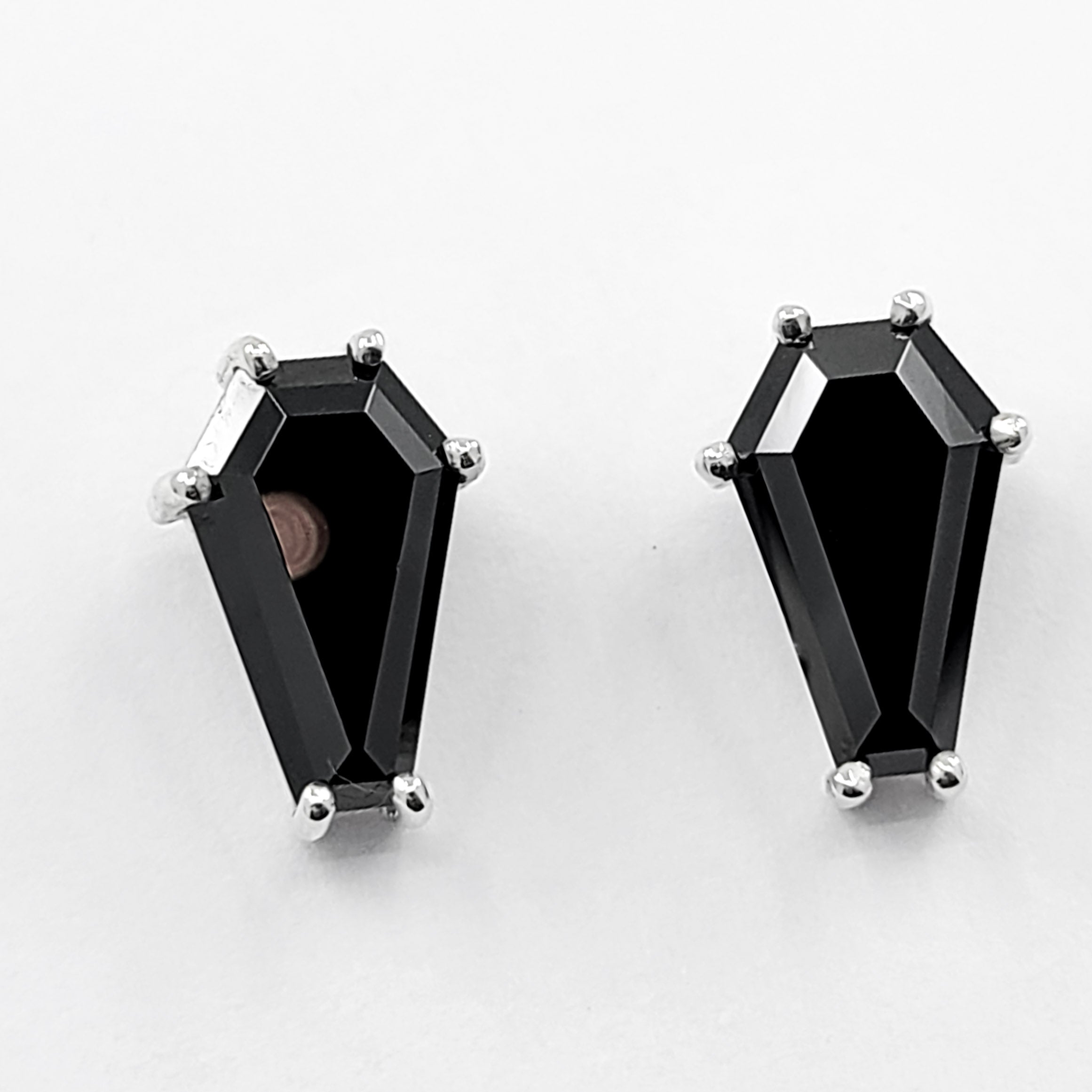 Big Coffin Stud Earrings (8x13) - Color Selection - Inchoo Bijoux