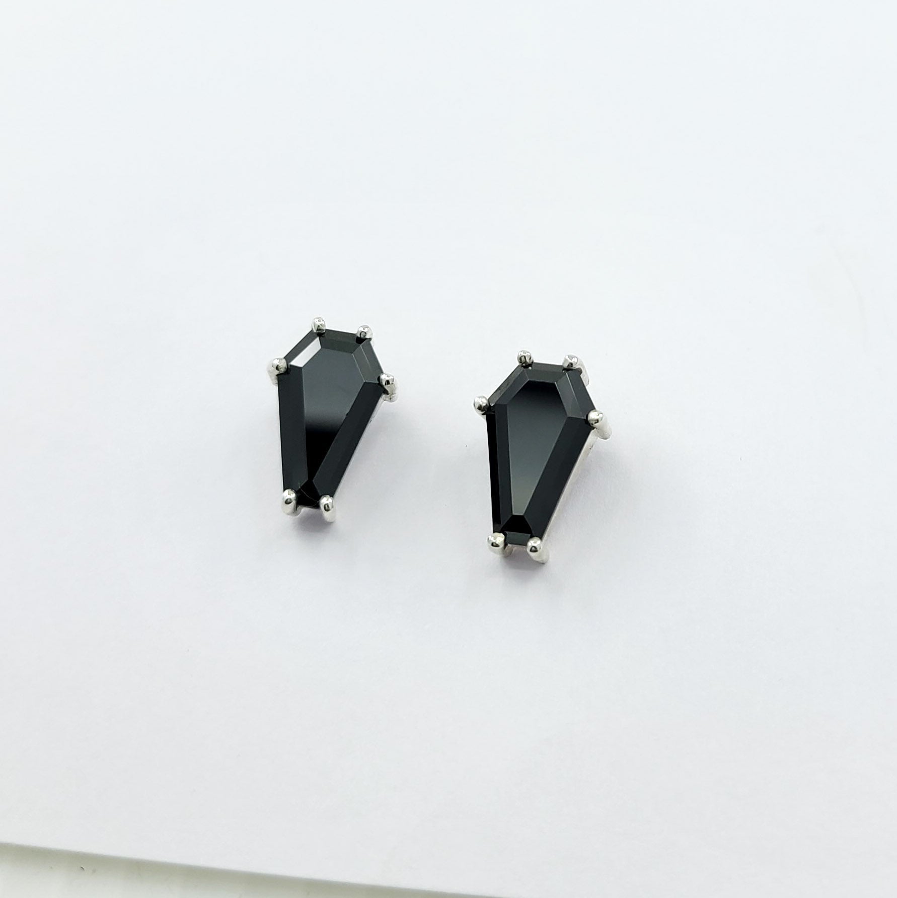 Big Coffin Stud Earrings (8x13) - Color Selection - Inchoo Bijoux