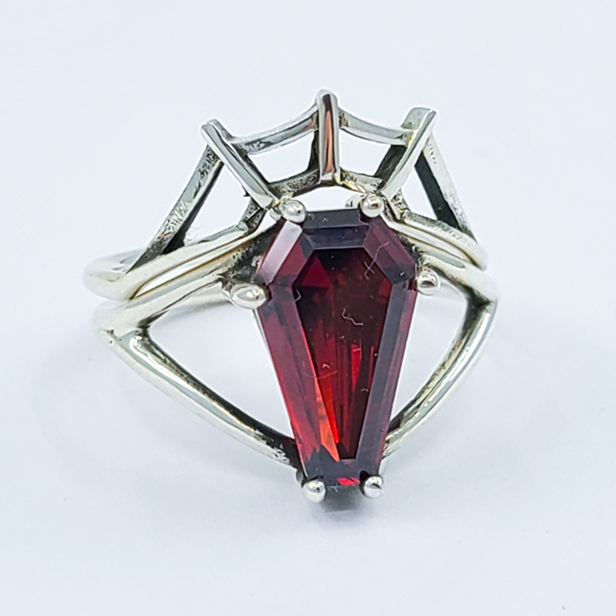 Stackable Spider Web Crown Ring, Engagement Ring