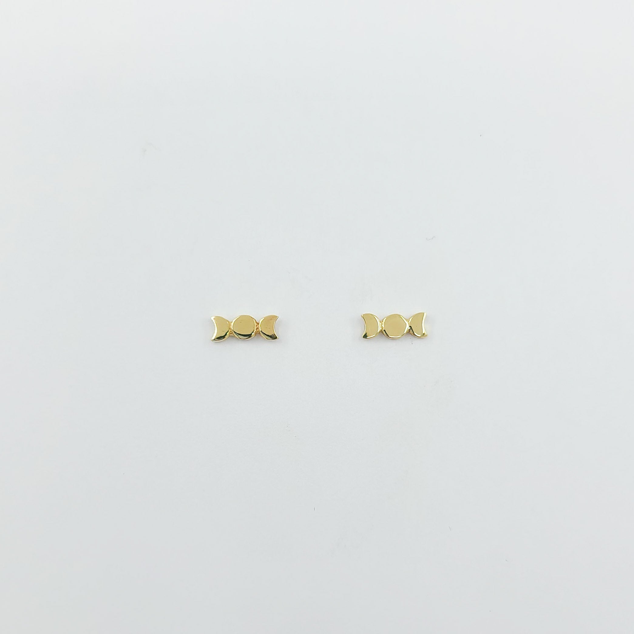 Tiny Moon Earrings - Gold Options
