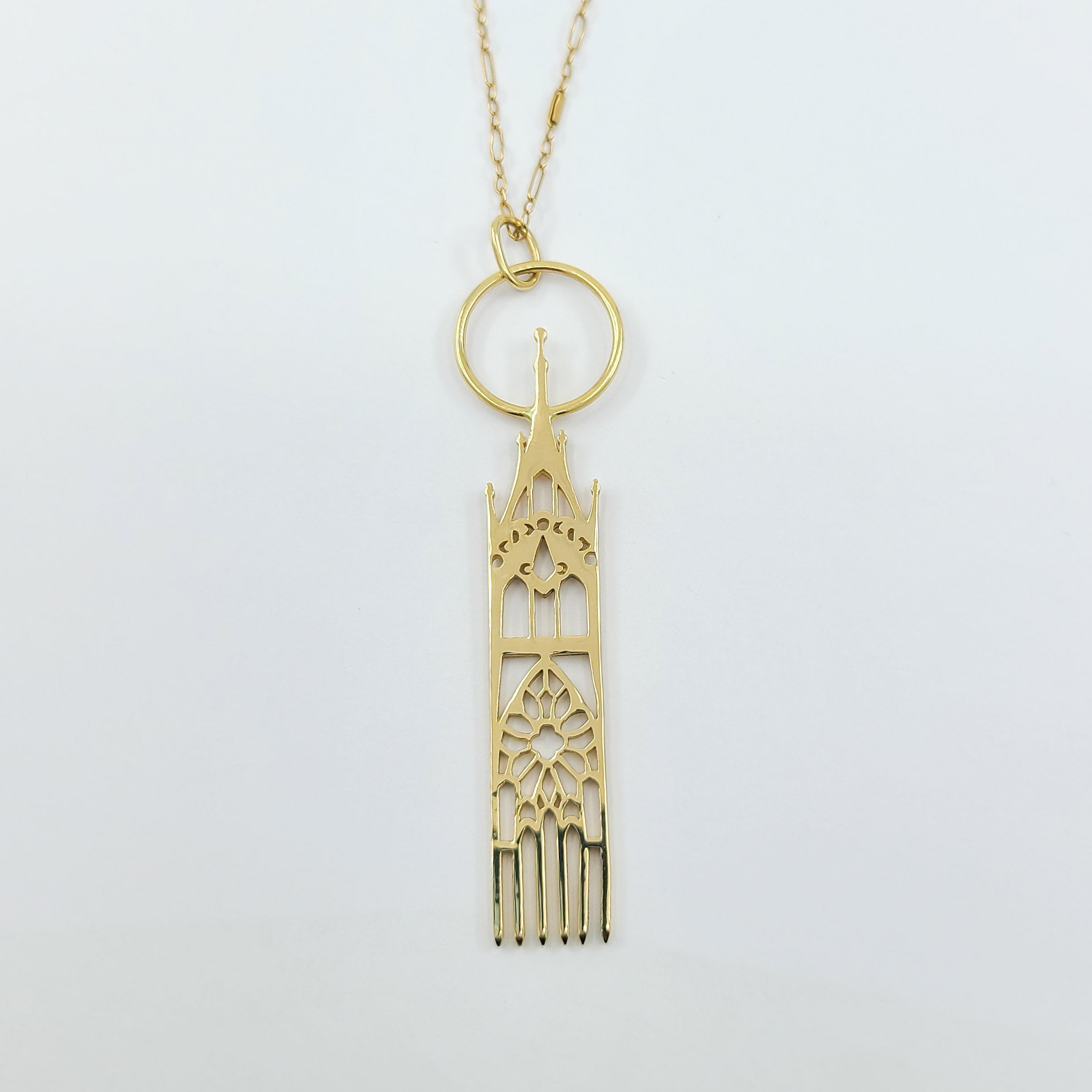 Moon Cathedral Pendant - Gold Options