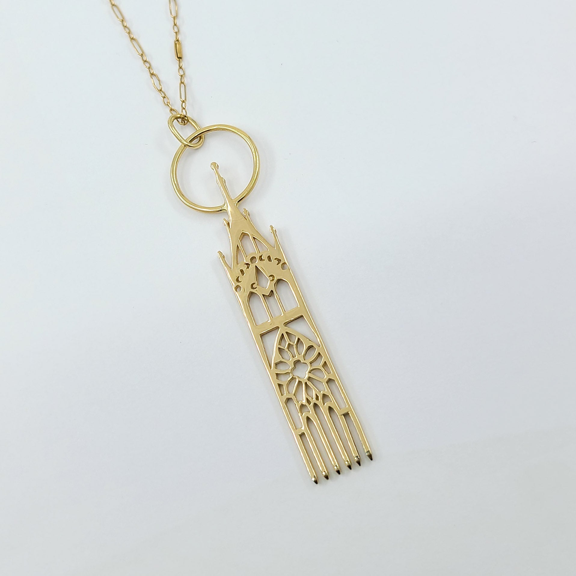 Moon Cathedral Pendant - Gold Options