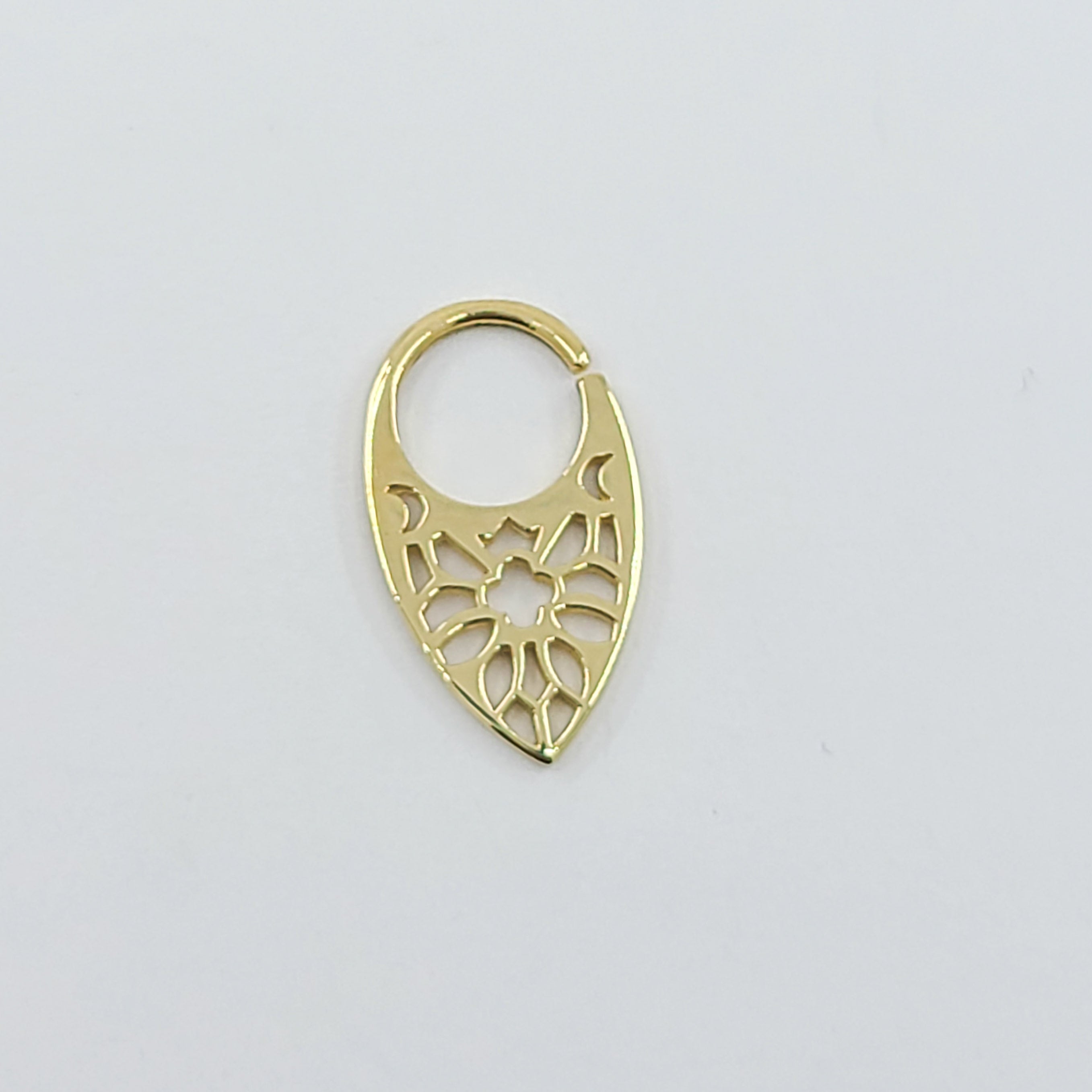 Stained Glass Moon Phase Septum - Gold Options