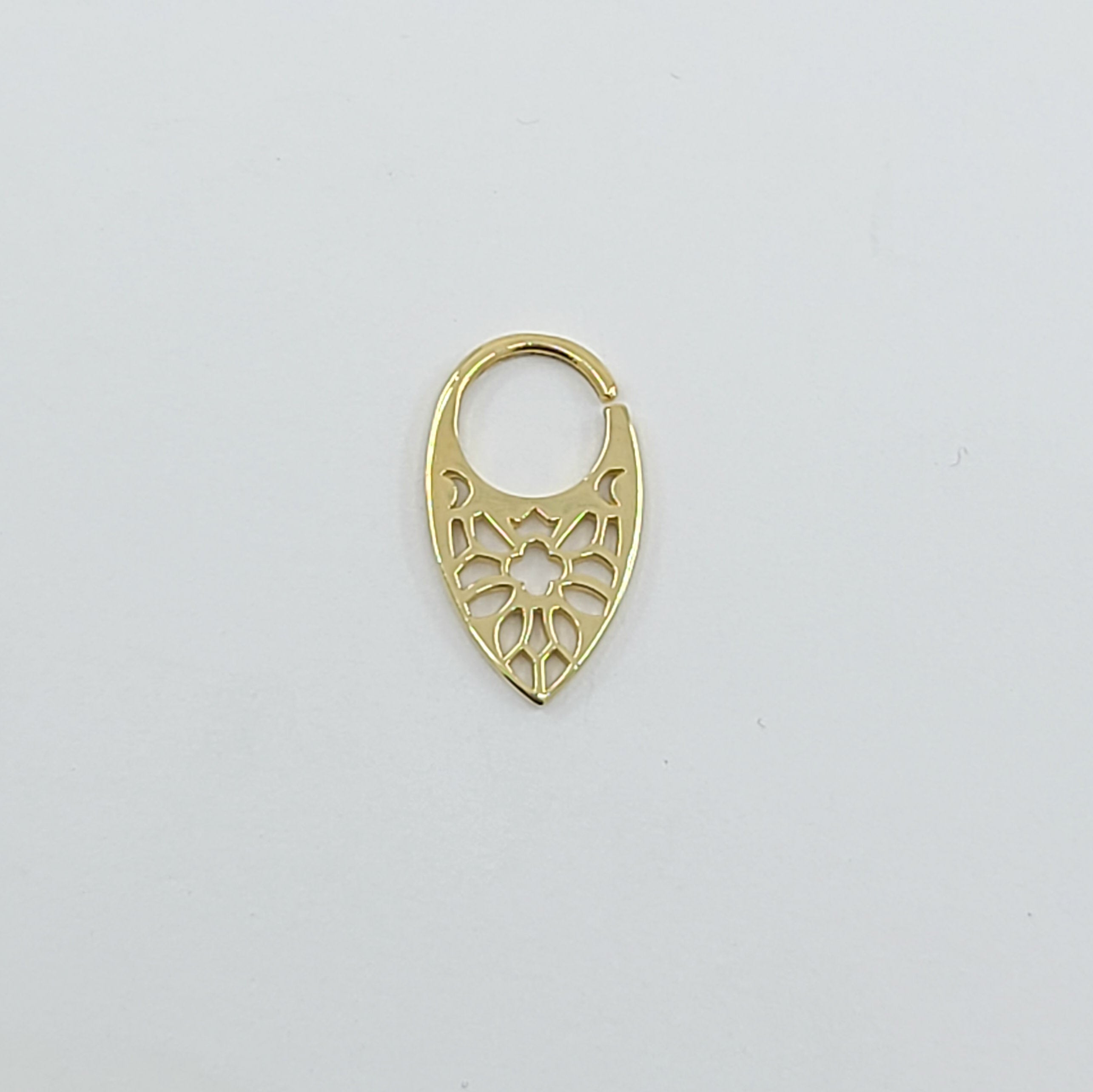 Stained Glass Moon Phase Septum - Gold Options