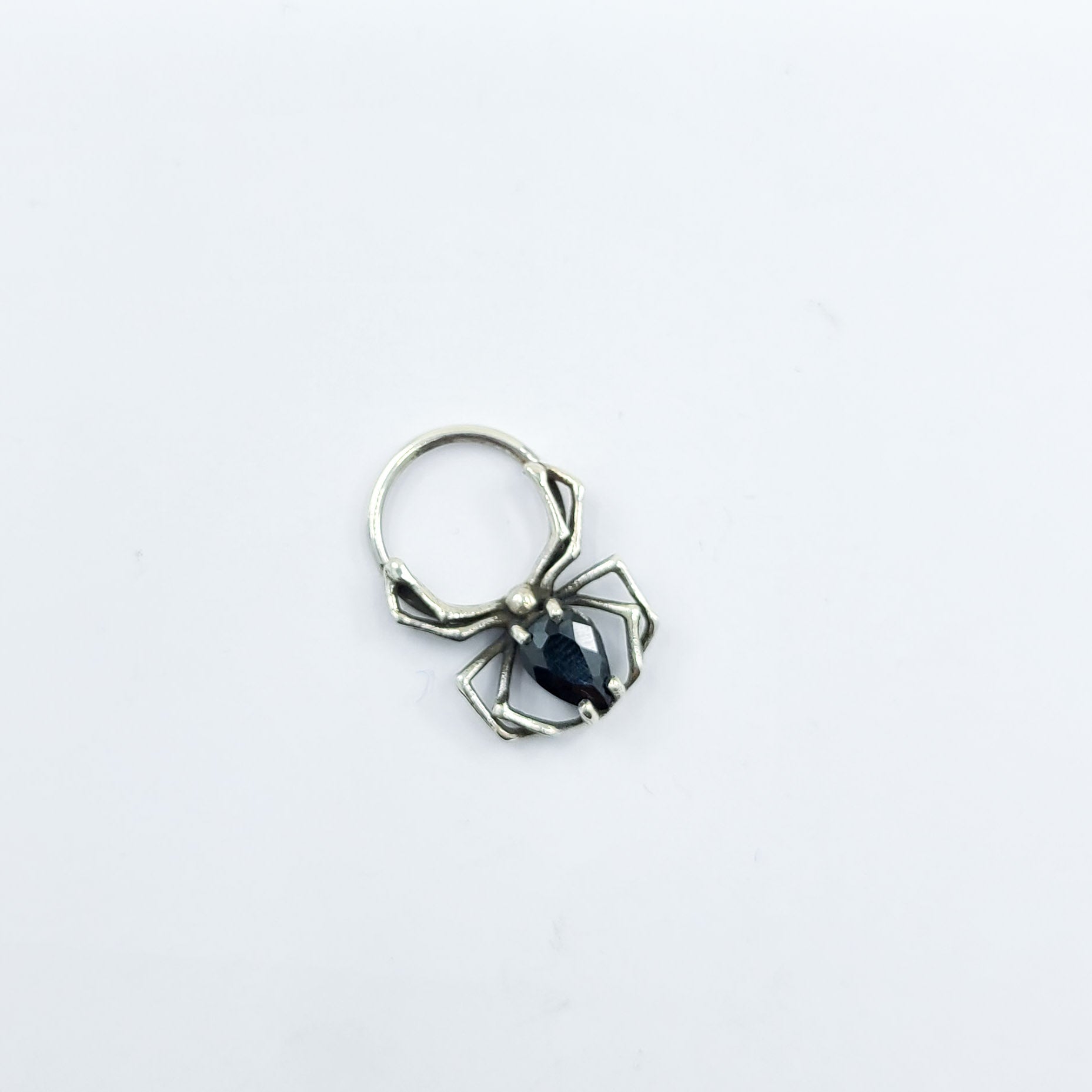Black Spider Septum Ring