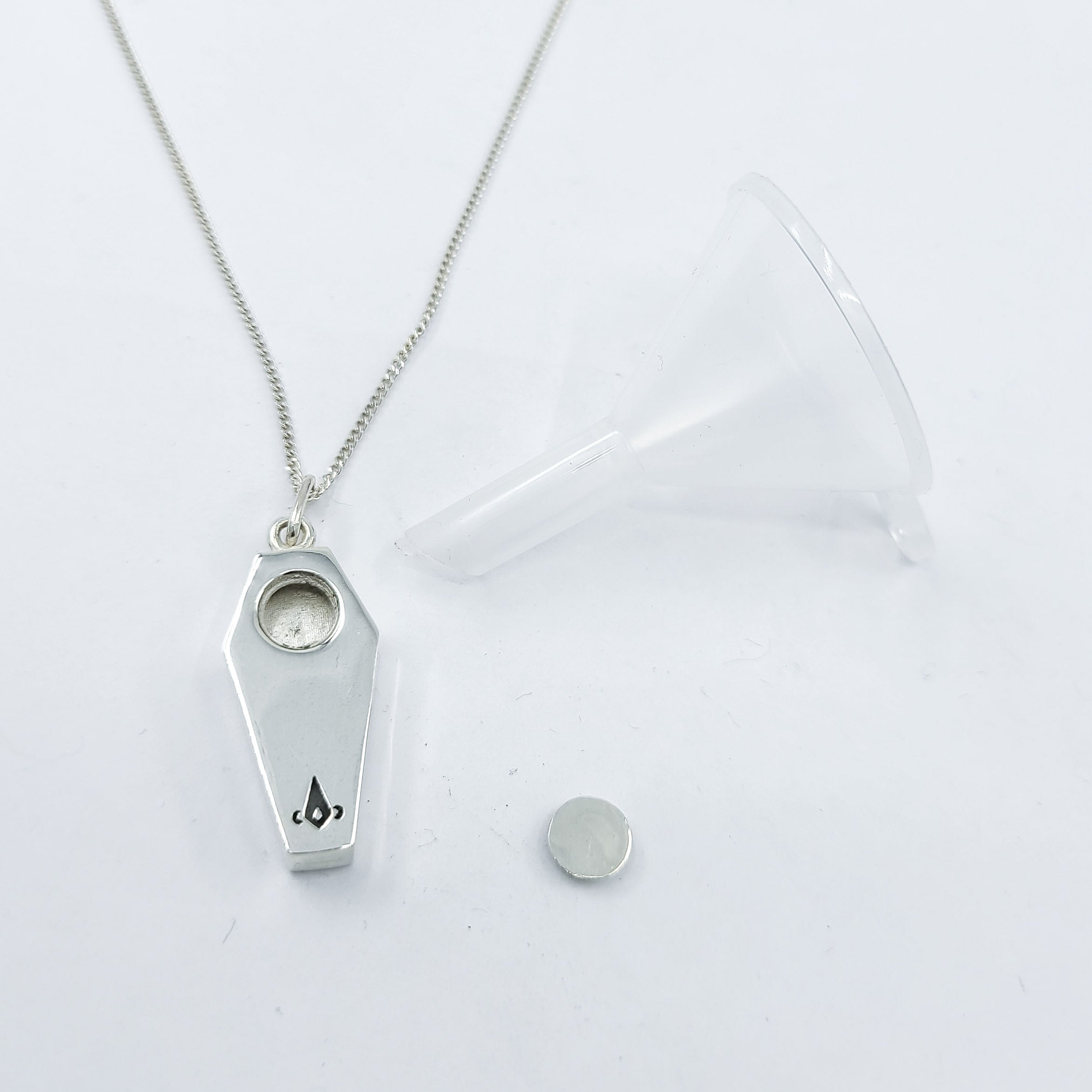 Gothic Coffin Urn Pendant Necklace