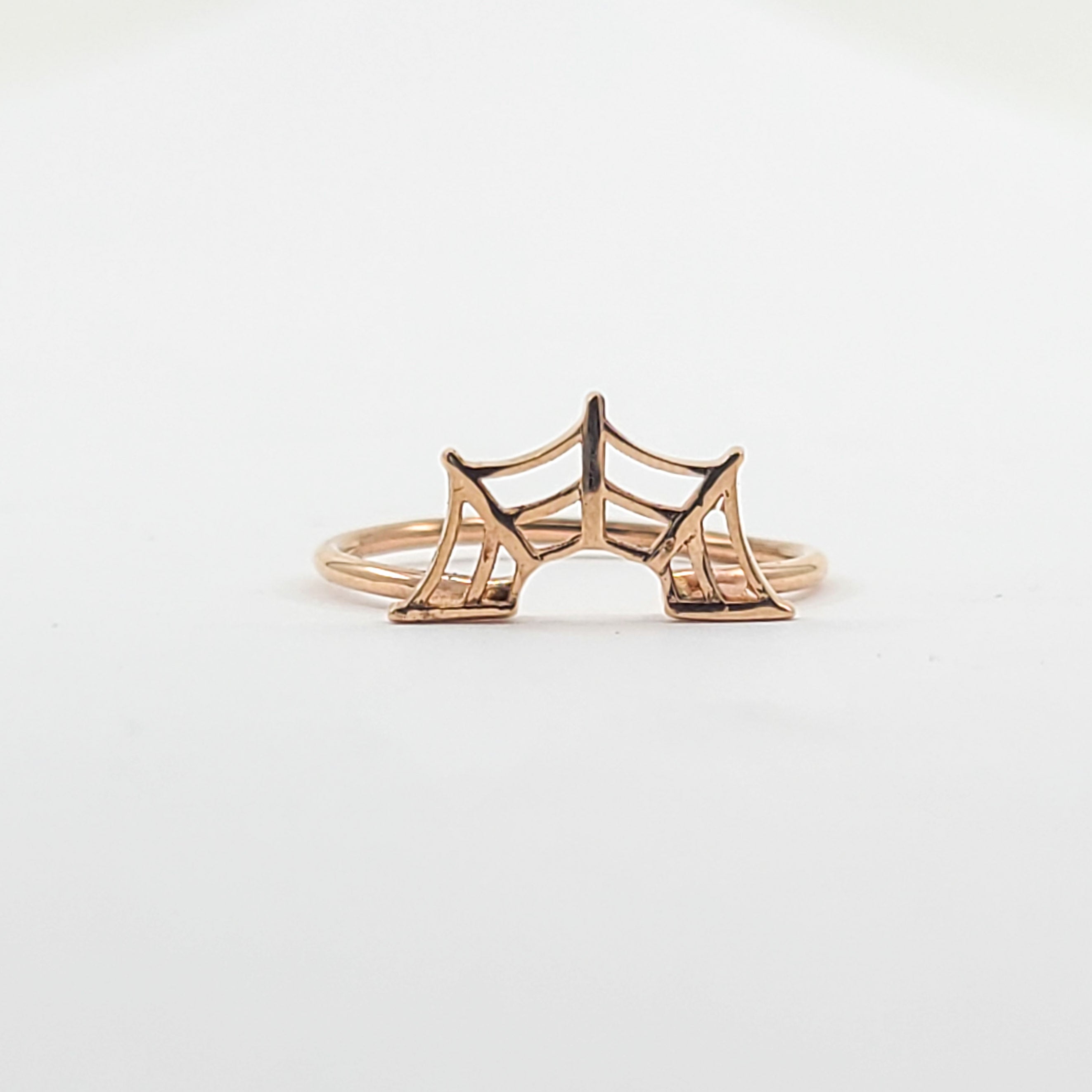 Stackable Spider Web Ring - Gold Options