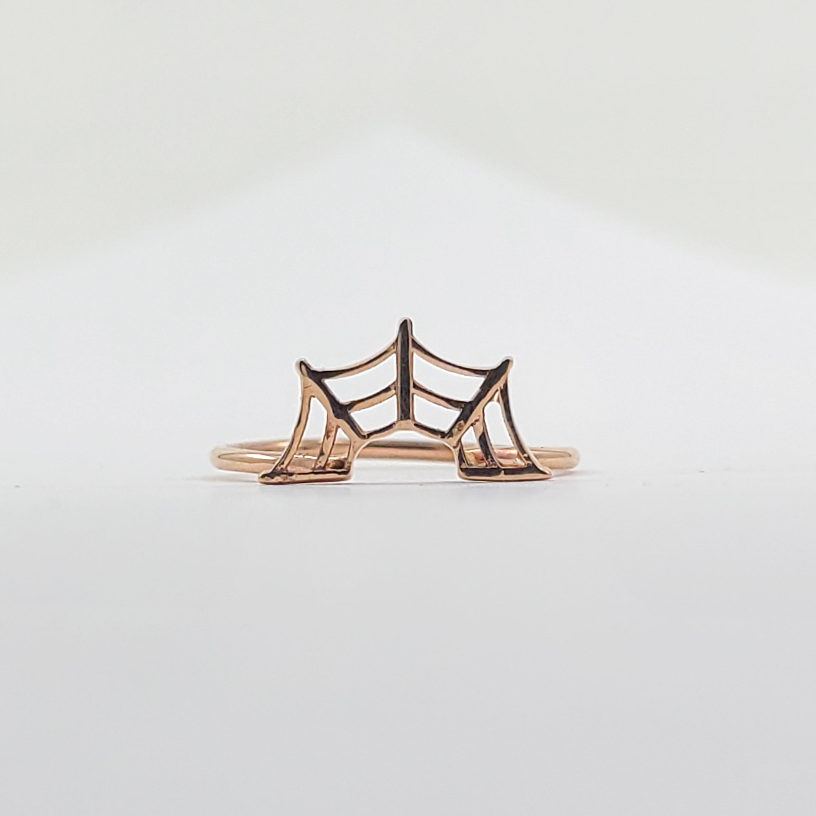 Stackable Spider Web Ring - Gold Options