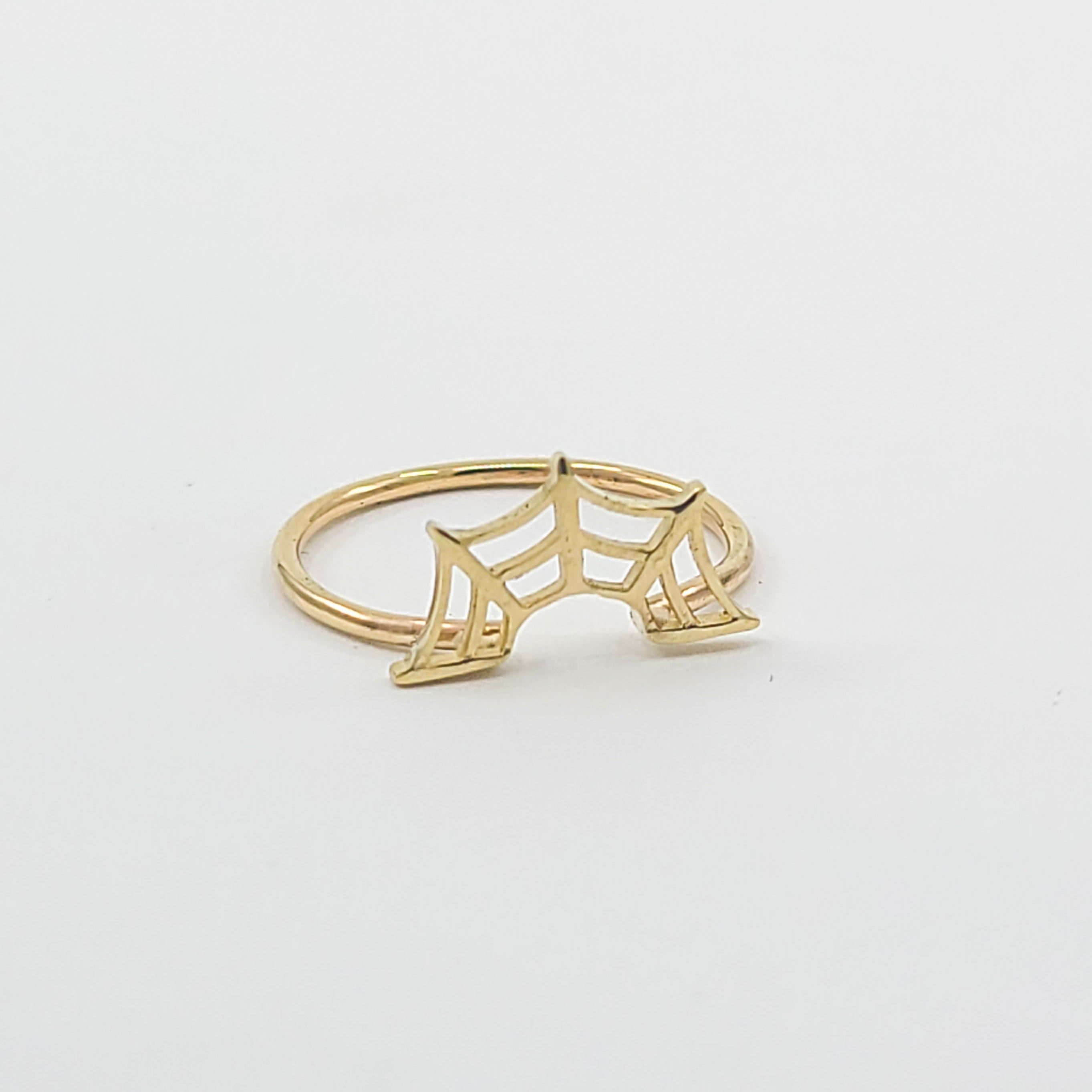 Stackable Spider Web Ring - Gold Options
