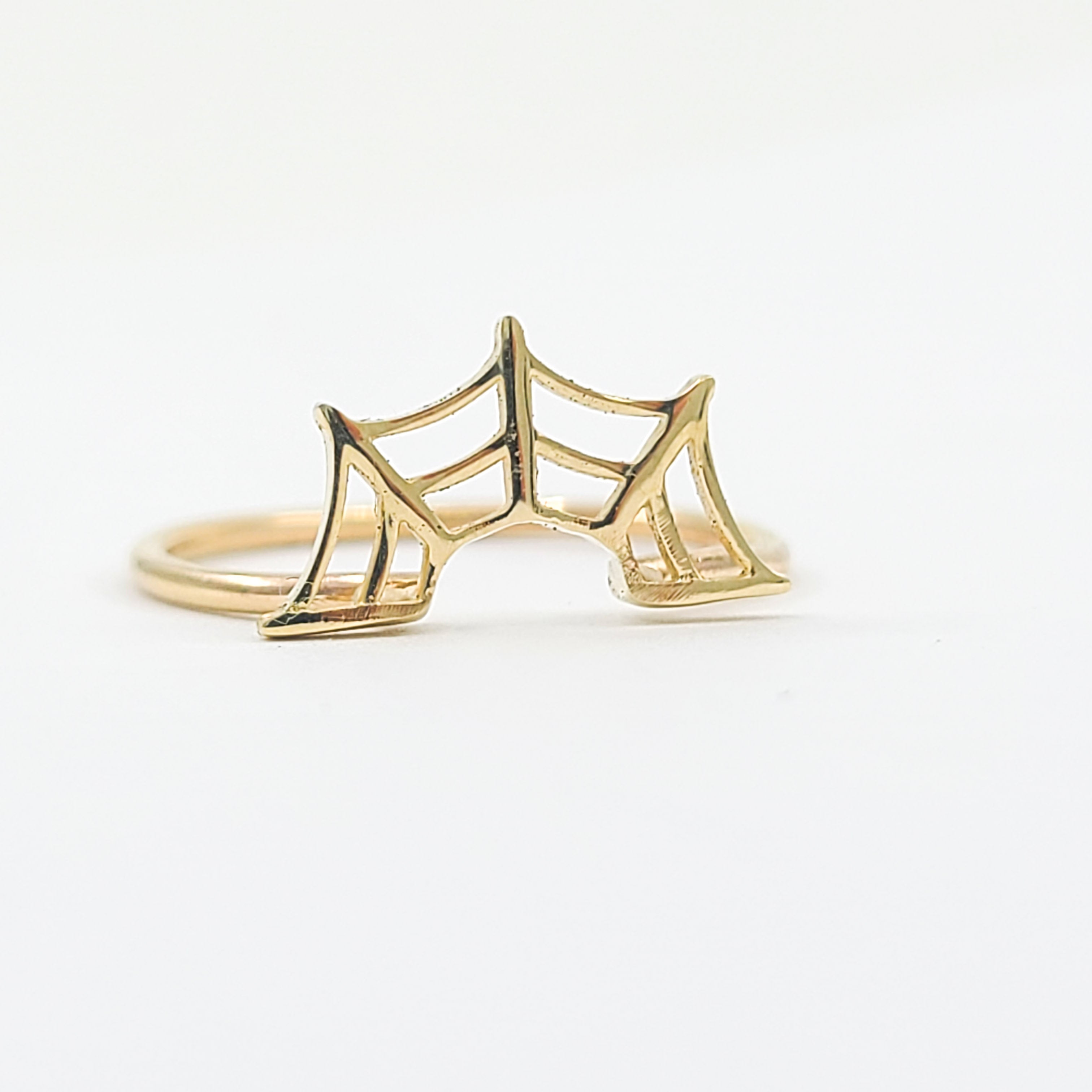 Stackable Spider Web Ring - Gold Options