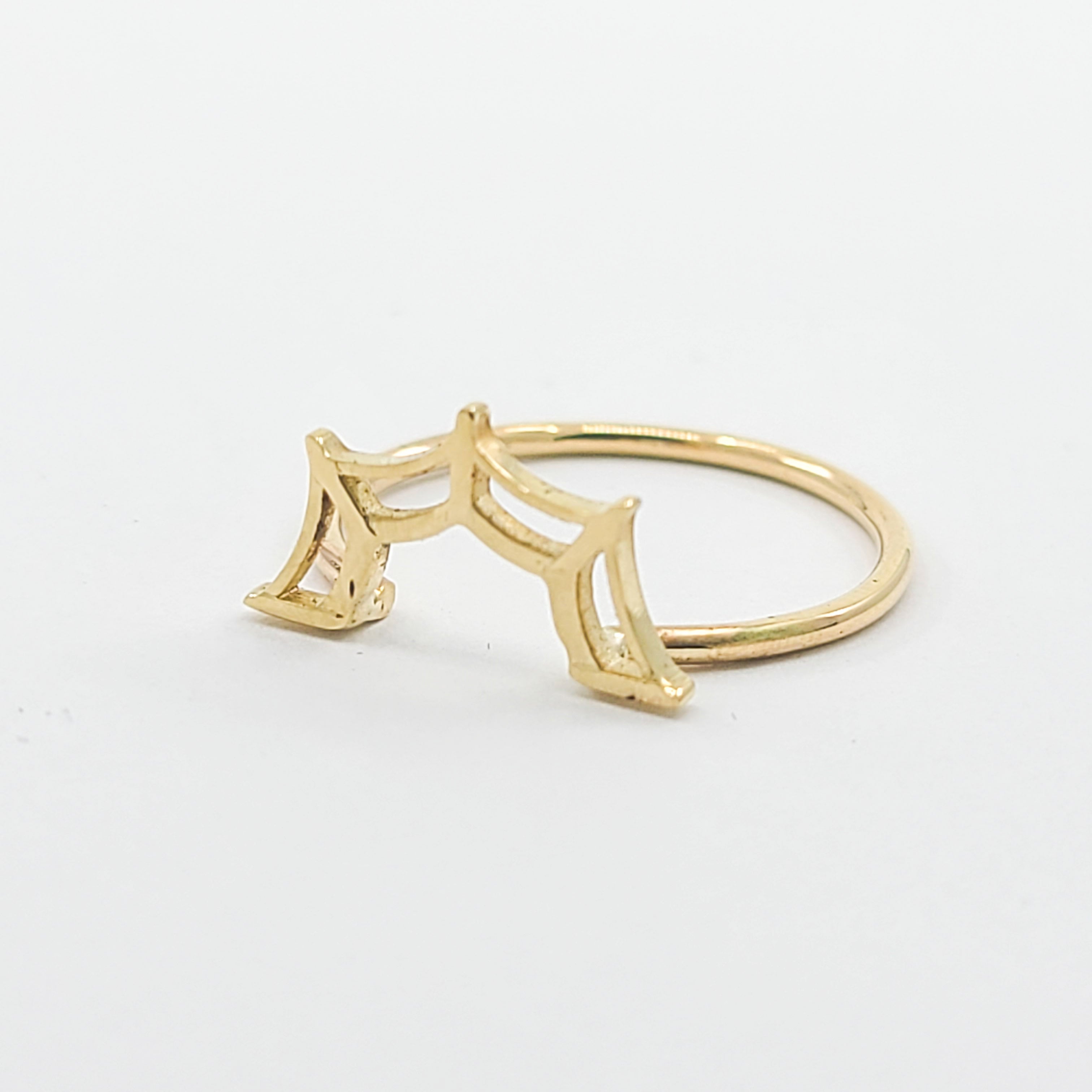 Stackable Web Wedding Ring - Gold Options
