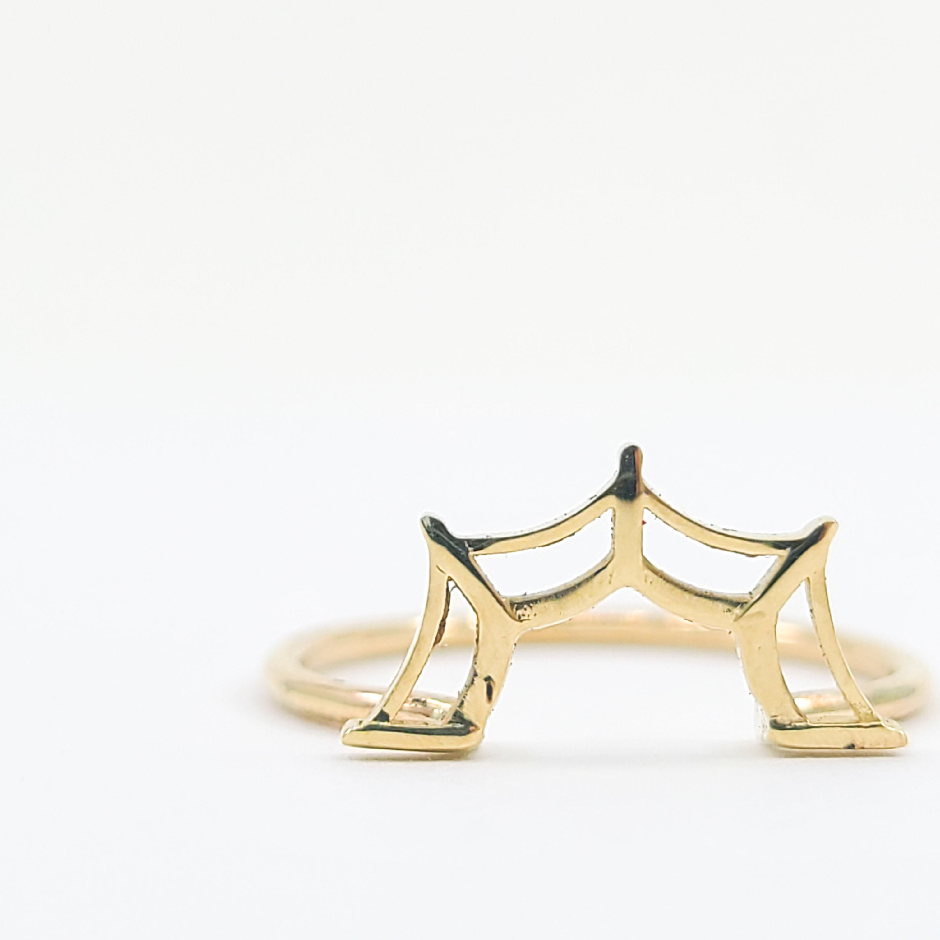 Stackable Web Wedding Ring - Gold Options