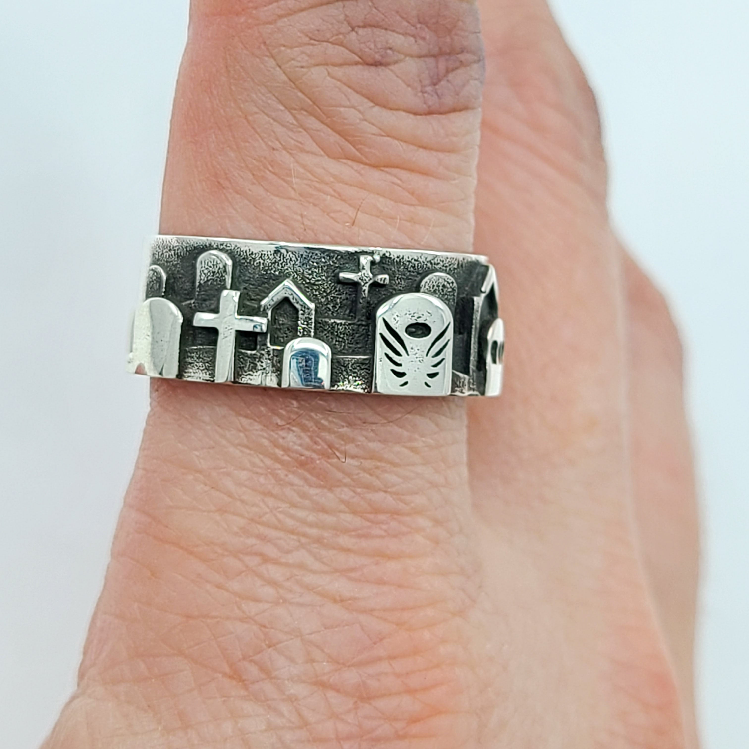 Graveyard Cemetery Ring - Inchoo Bijoux