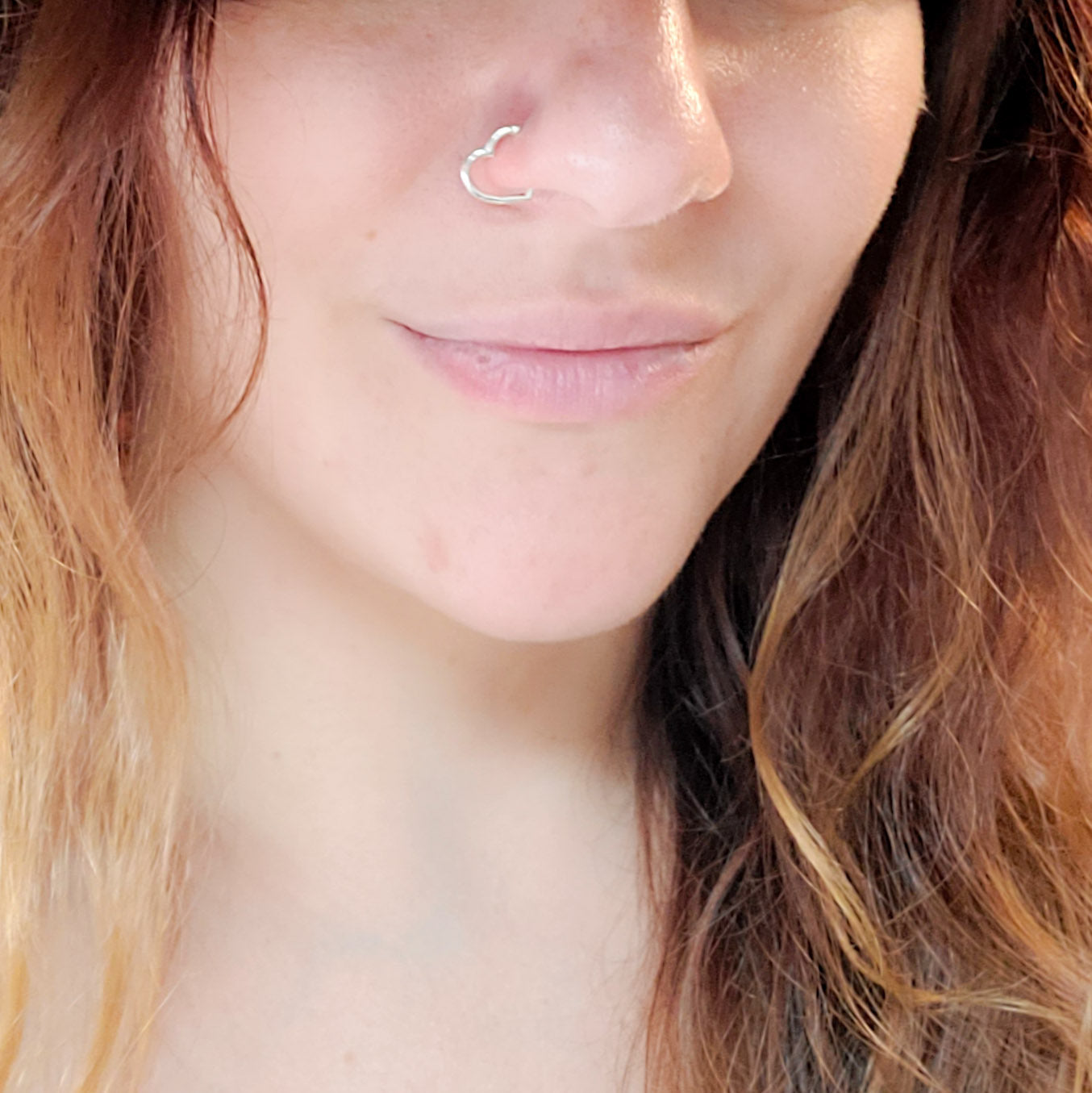 Small Heart Fake Nose Piercing - Inchoo Bijoux