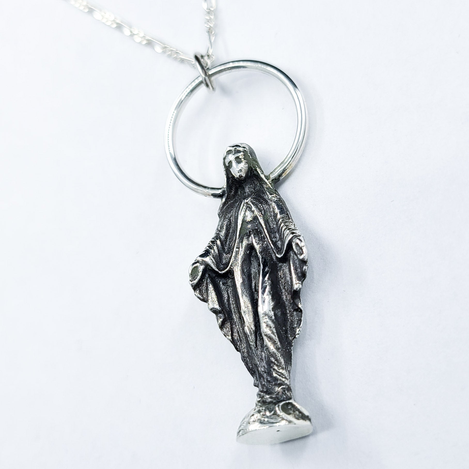 Big Virgin Mary Mother Vulva Pendant